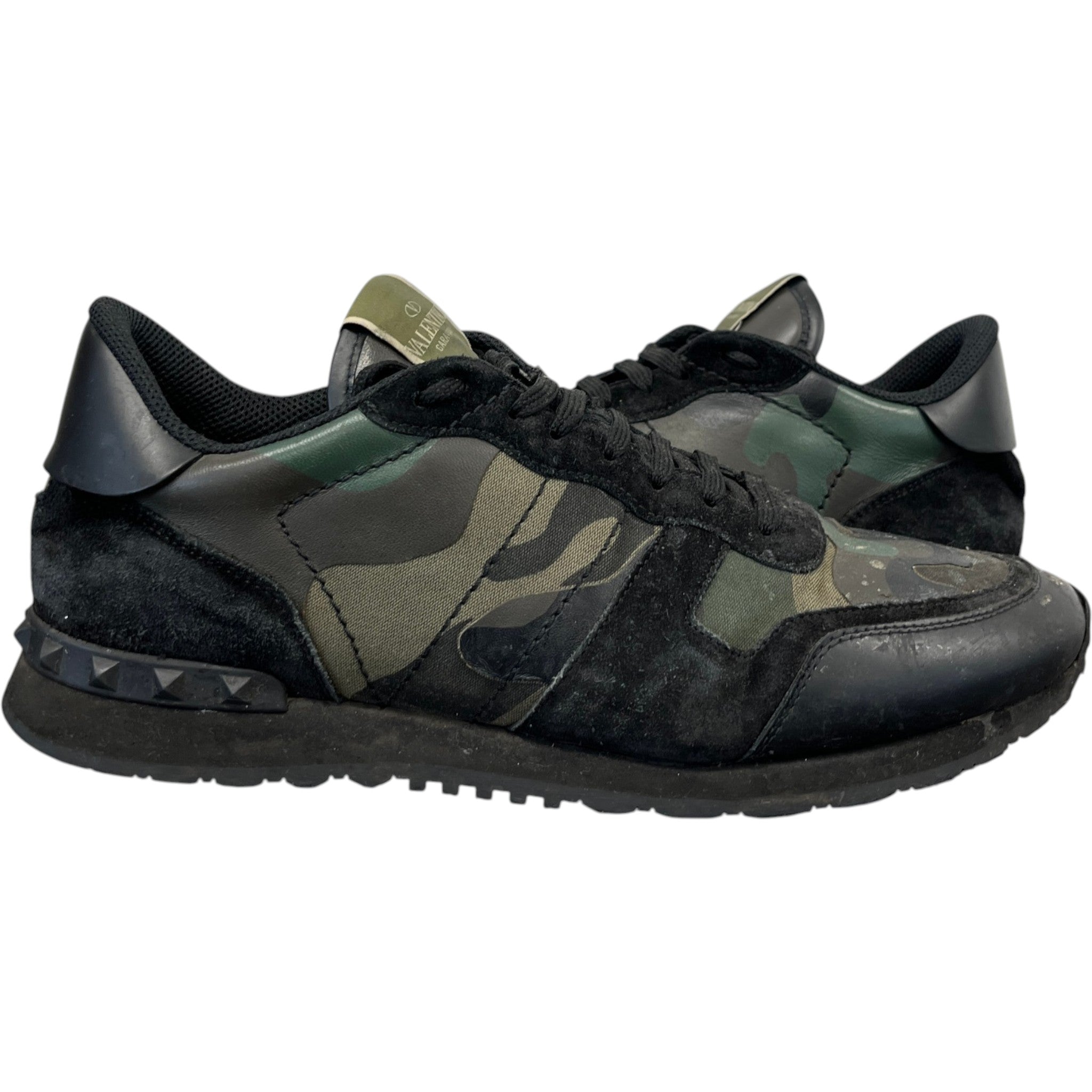 Men's Rockrunner Camouflage Low Trainers Black Size EU 44 / UK 10