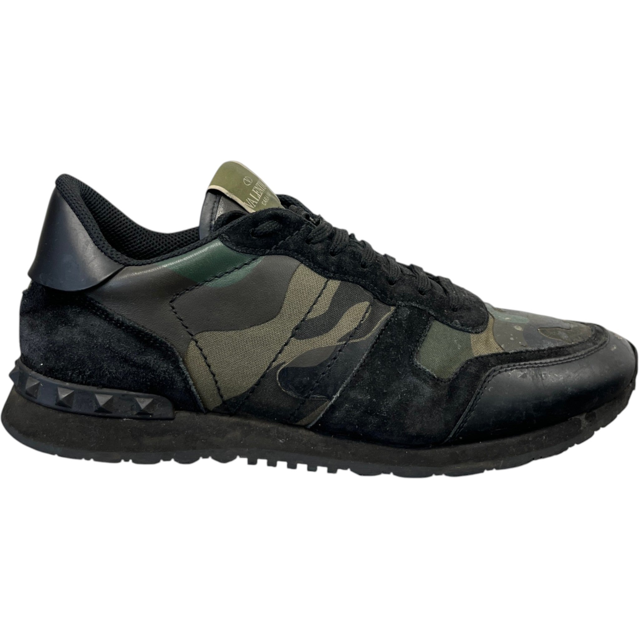 Men's Rockrunner Camouflage Low Trainers Black Size EU 44 / UK 10