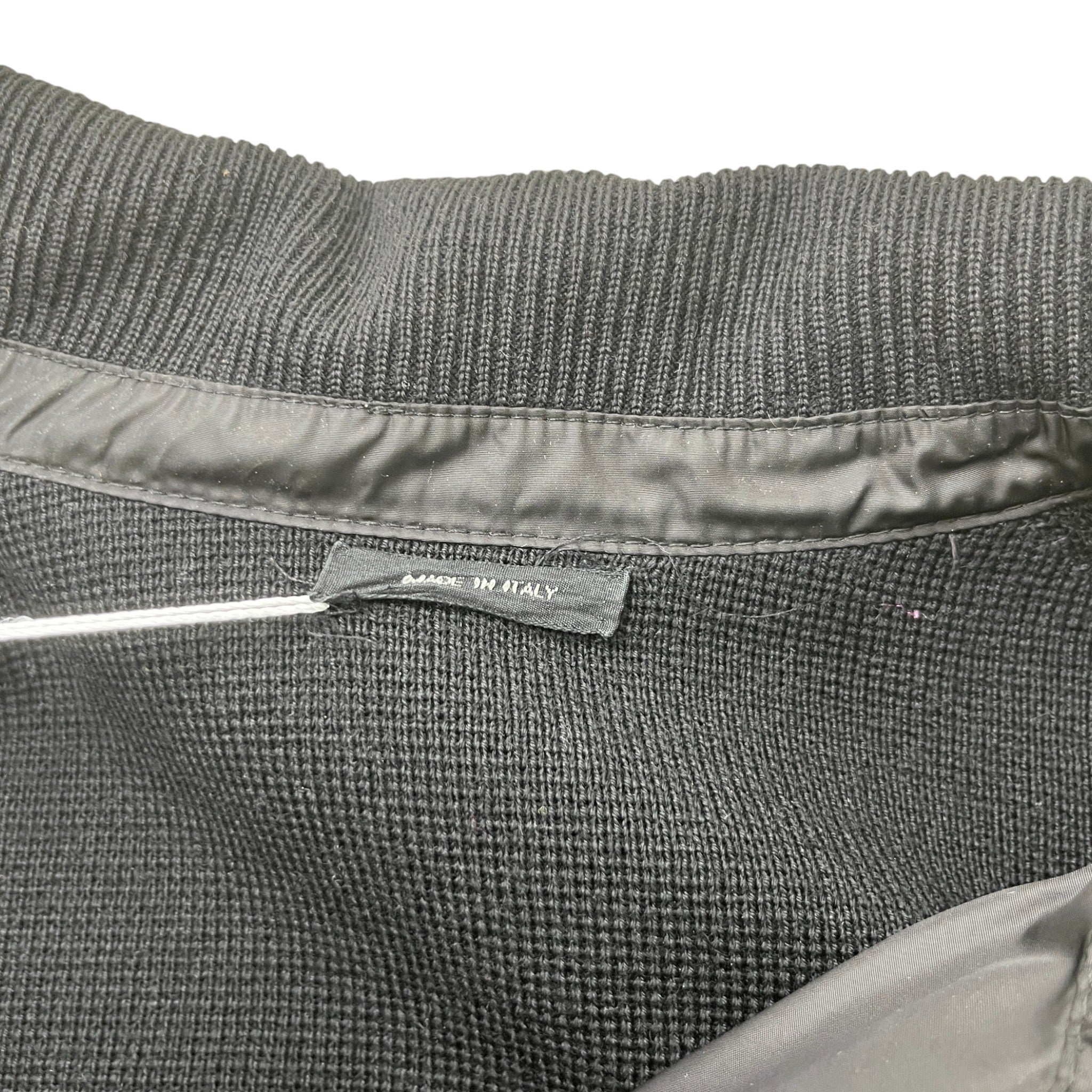 Men's Panelled Zip-Front Jacket Black Size IT 50 / L