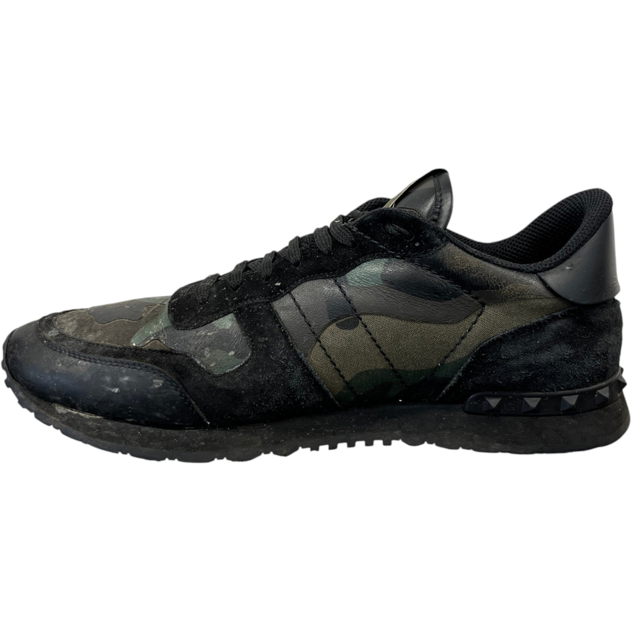Men's Rockrunner Camouflage Low Trainers Black Size EU 44 / UK 10