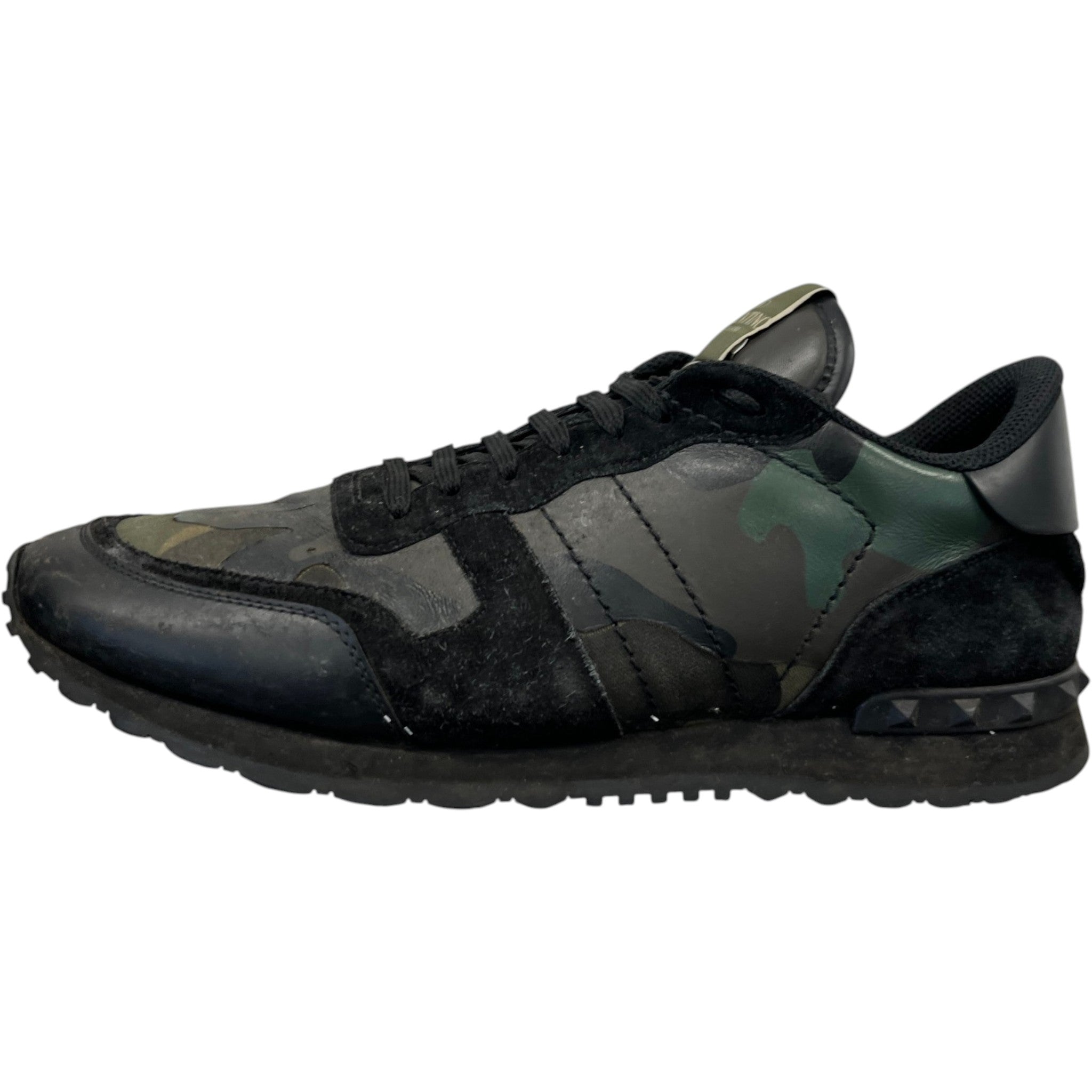 Men's Rockrunner Camouflage Low Trainers Black Size EU 44 / UK 10