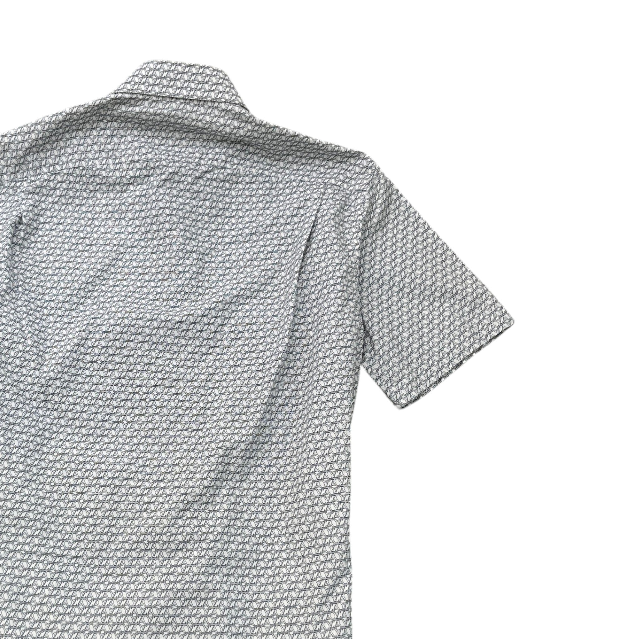 Men's Monogram Geometric Shirt White Size S