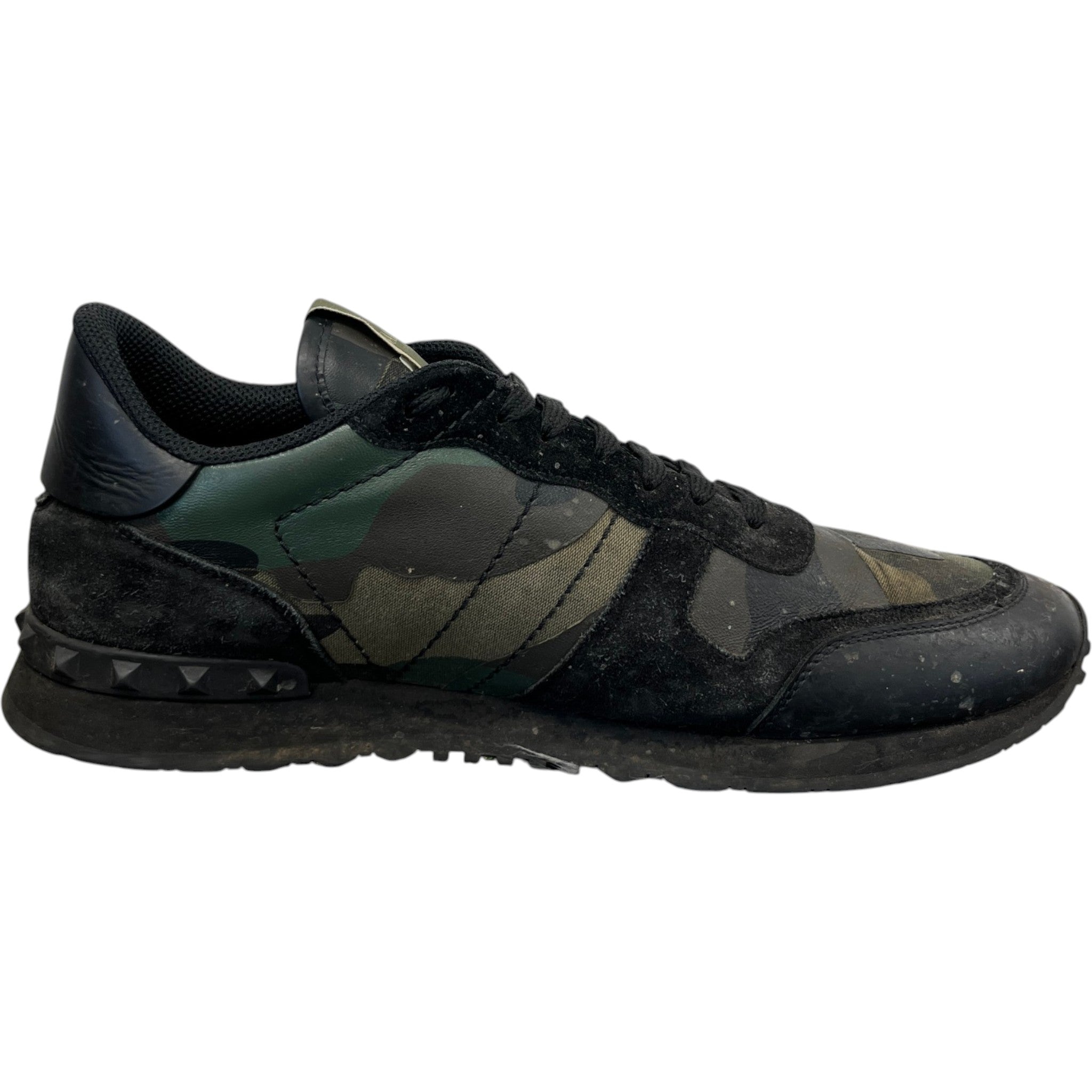 Men's Rockrunner Camouflage Low Trainers Black Size EU 44 / UK 10
