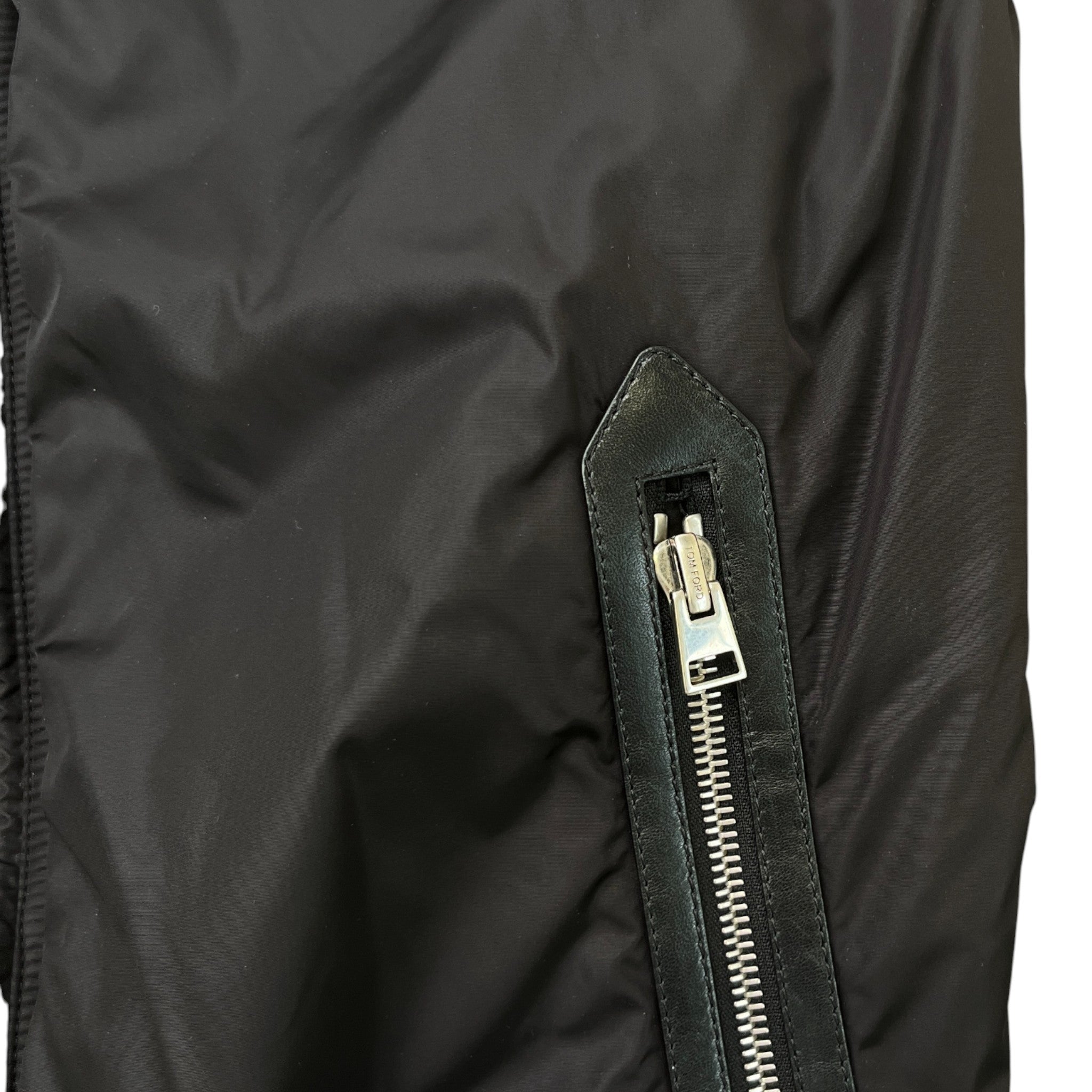 Men's Panelled Zip-Front Jacket Black Size IT 50 / L