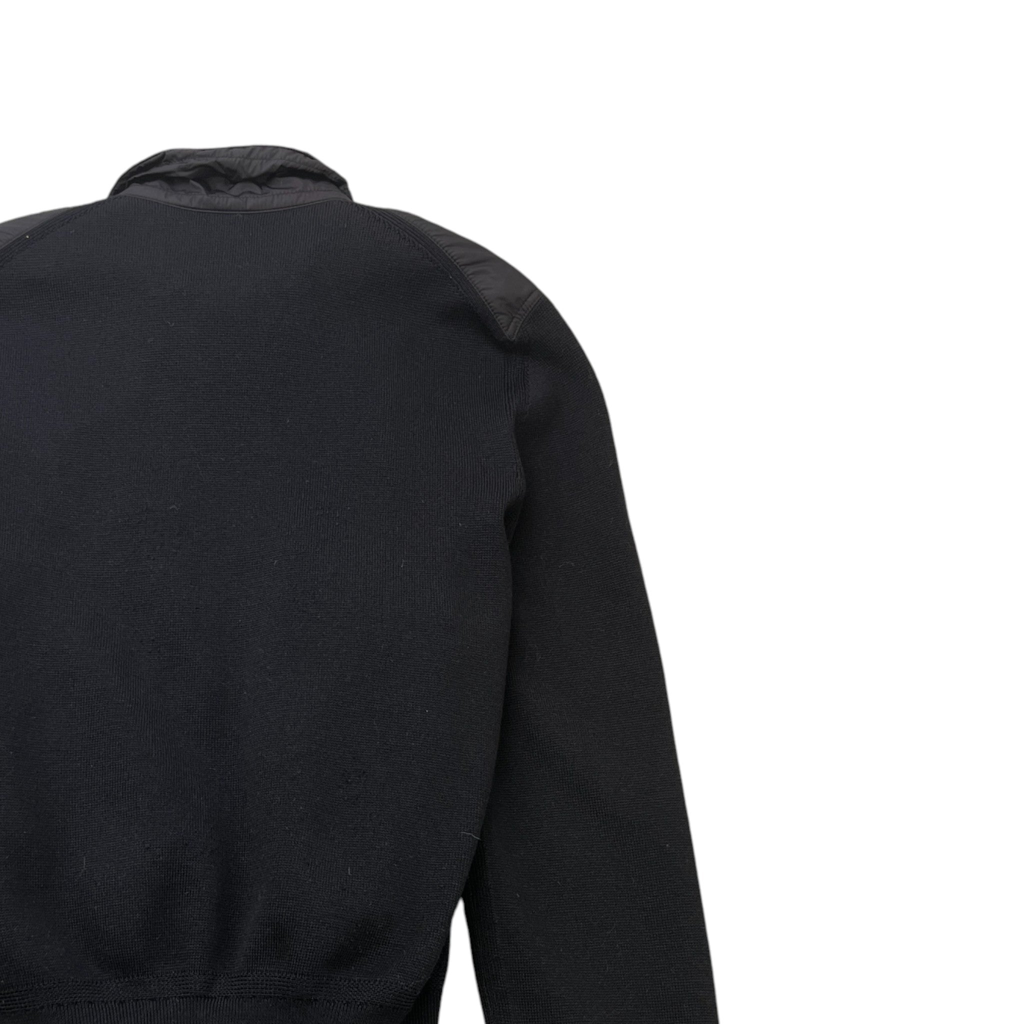 Men's Panelled Zip-Front Jacket Black Size IT 50 / L