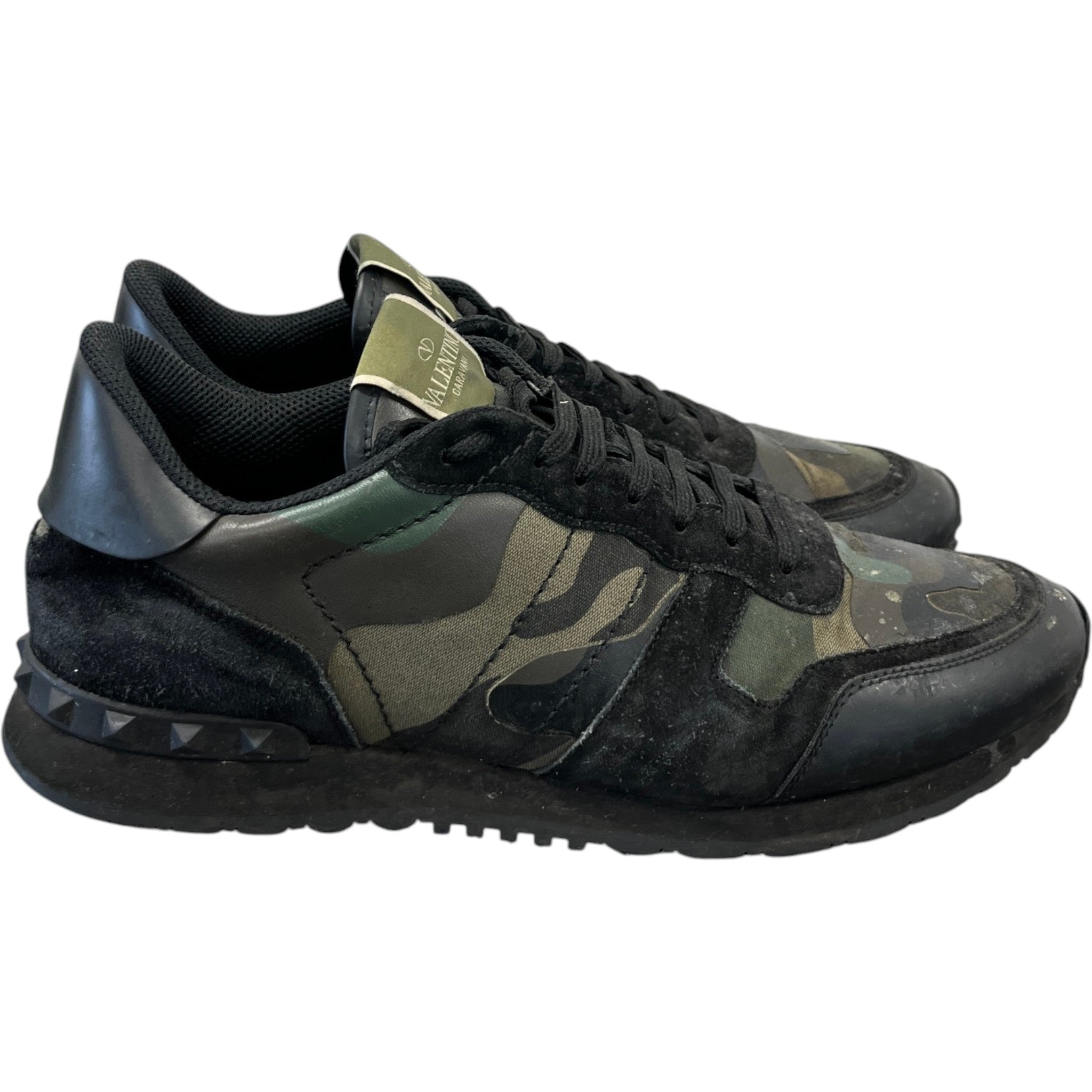 Men's Rockrunner Camouflage Low Trainers Black Size EU 44 / UK 10