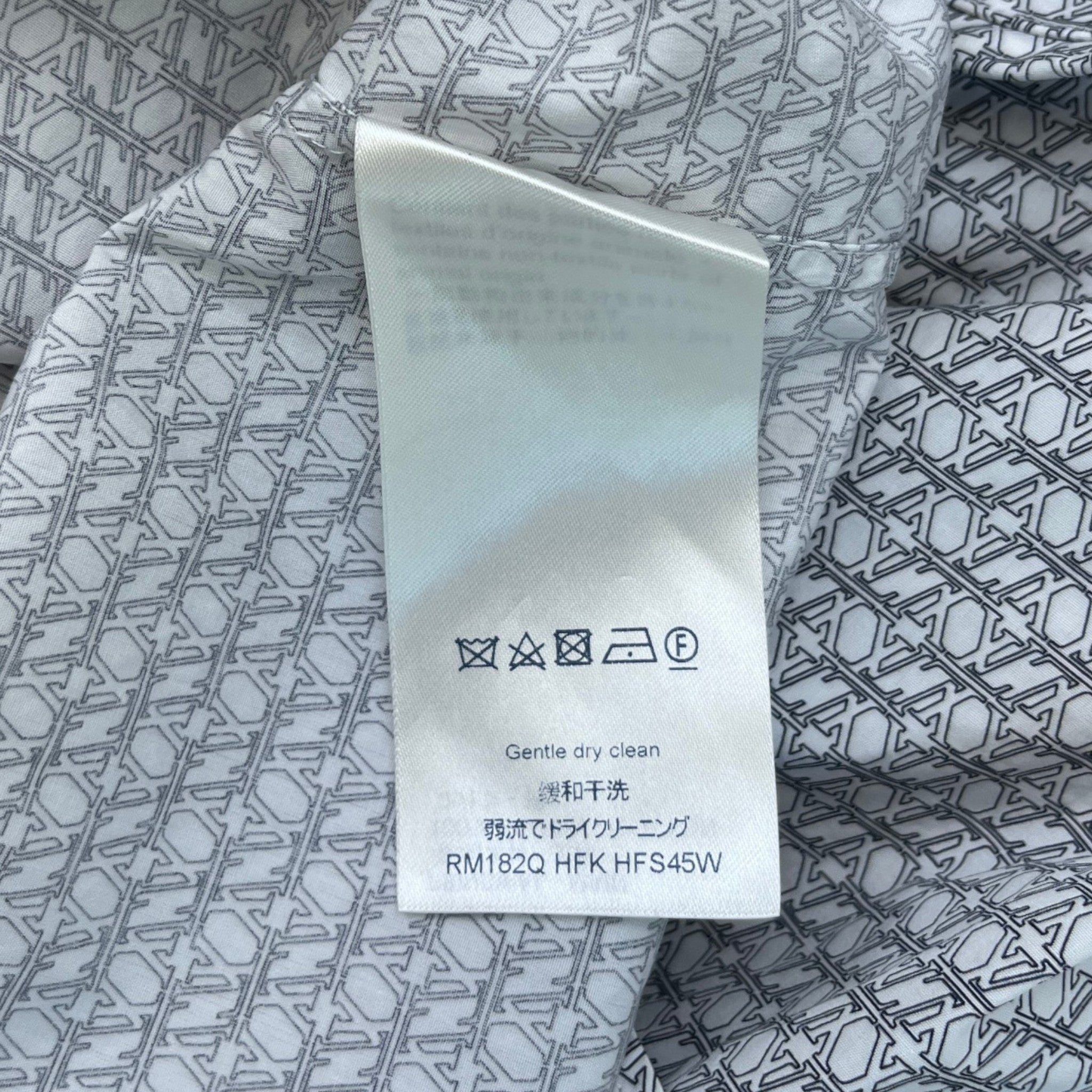 Men's Monogram Geometric Shirt White Size S