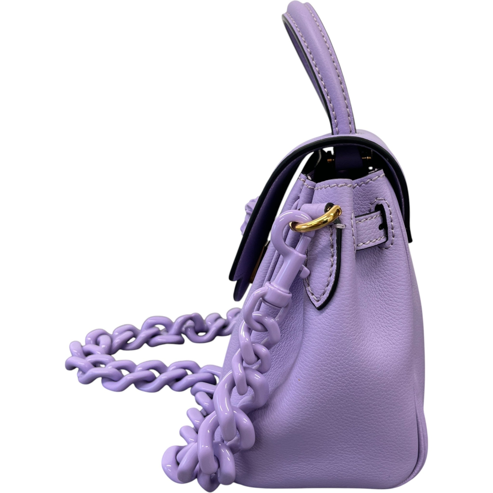 Women's Small La Medusa Top Handle Bag Purple