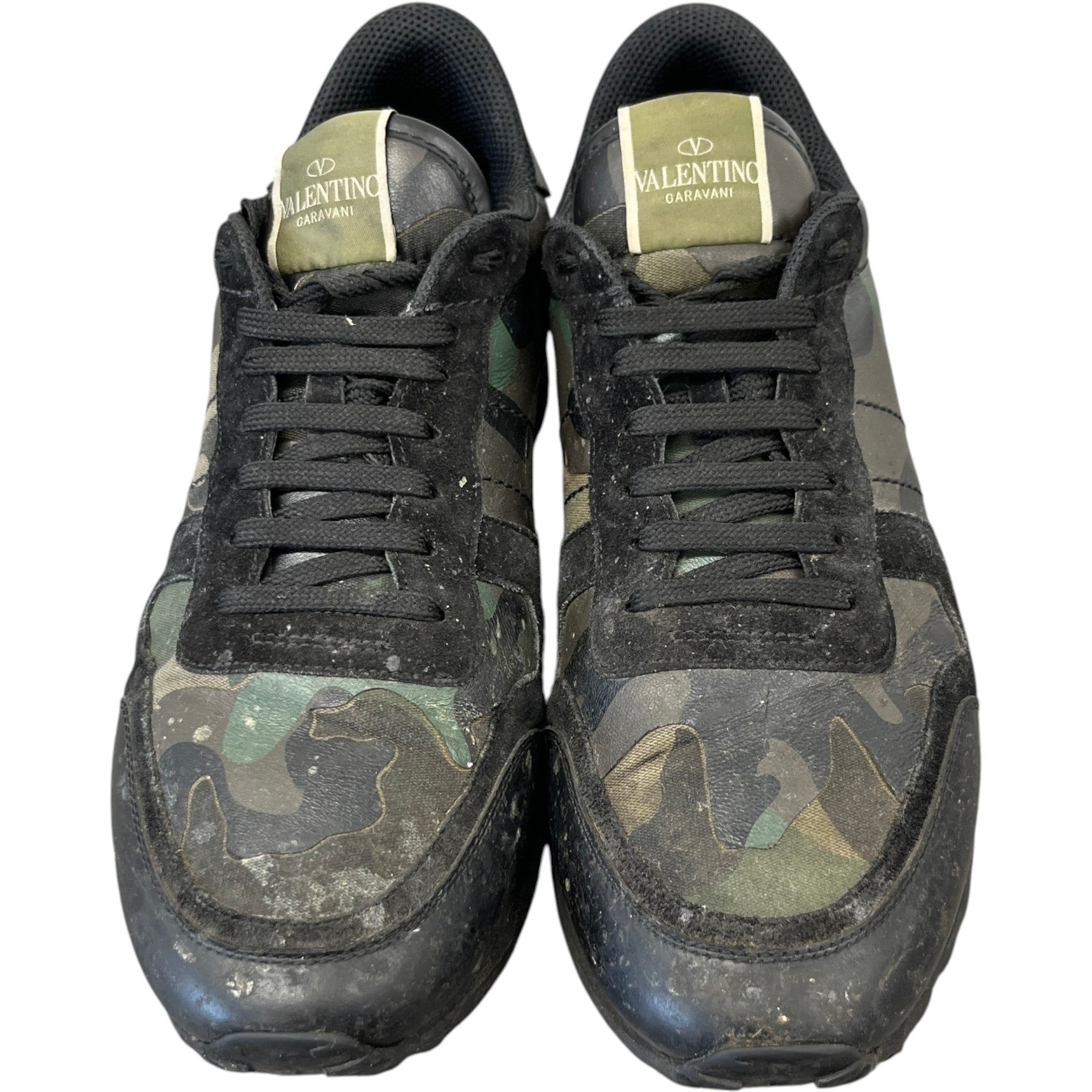 Men's Rockrunner Camouflage Low Trainers Black Size EU 44 / UK 10