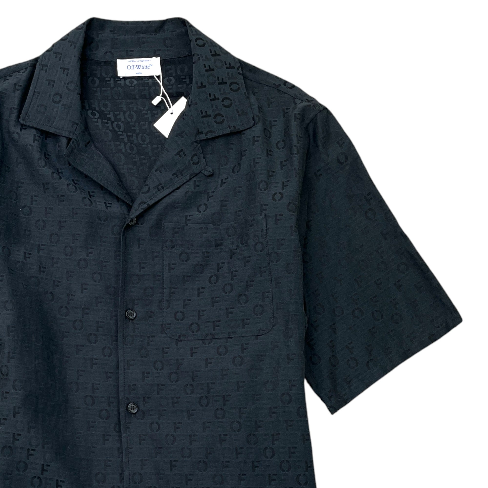 Men's Monogram Logo Shirt Black Size M