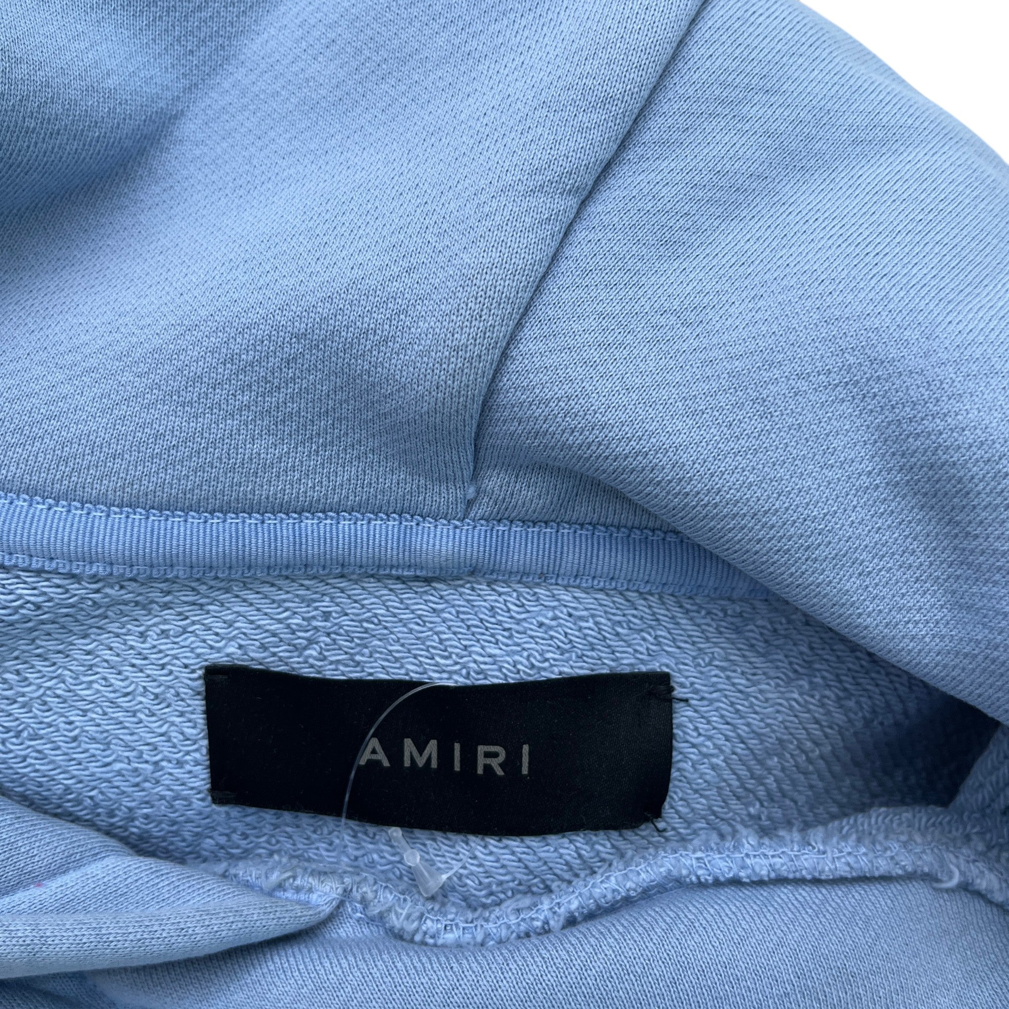 Men's Logo Print Hoodie Blue Size L