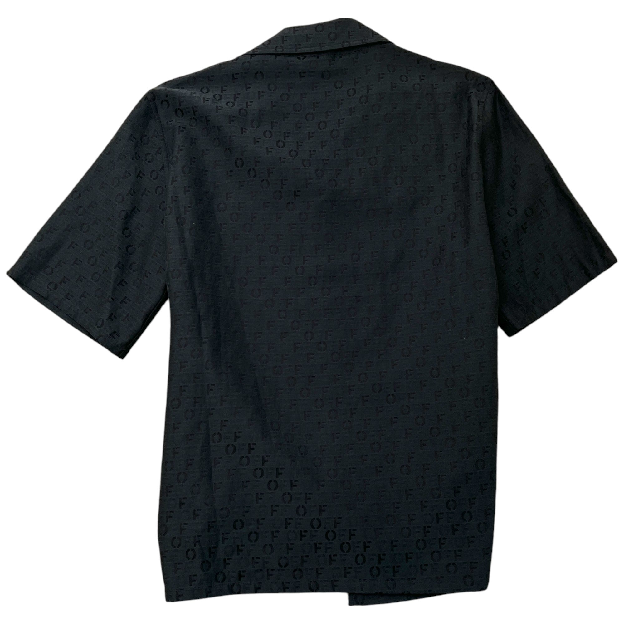 Men's Monogram Logo Shirt Black Size M