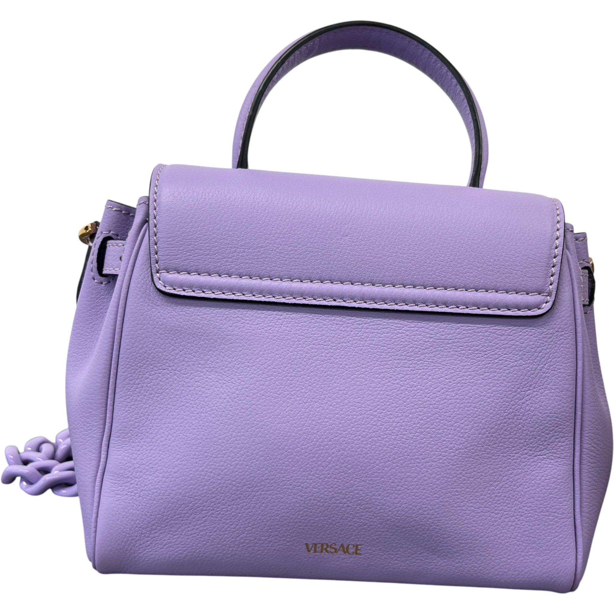 Women's Small La Medusa Top Handle Bag Purple