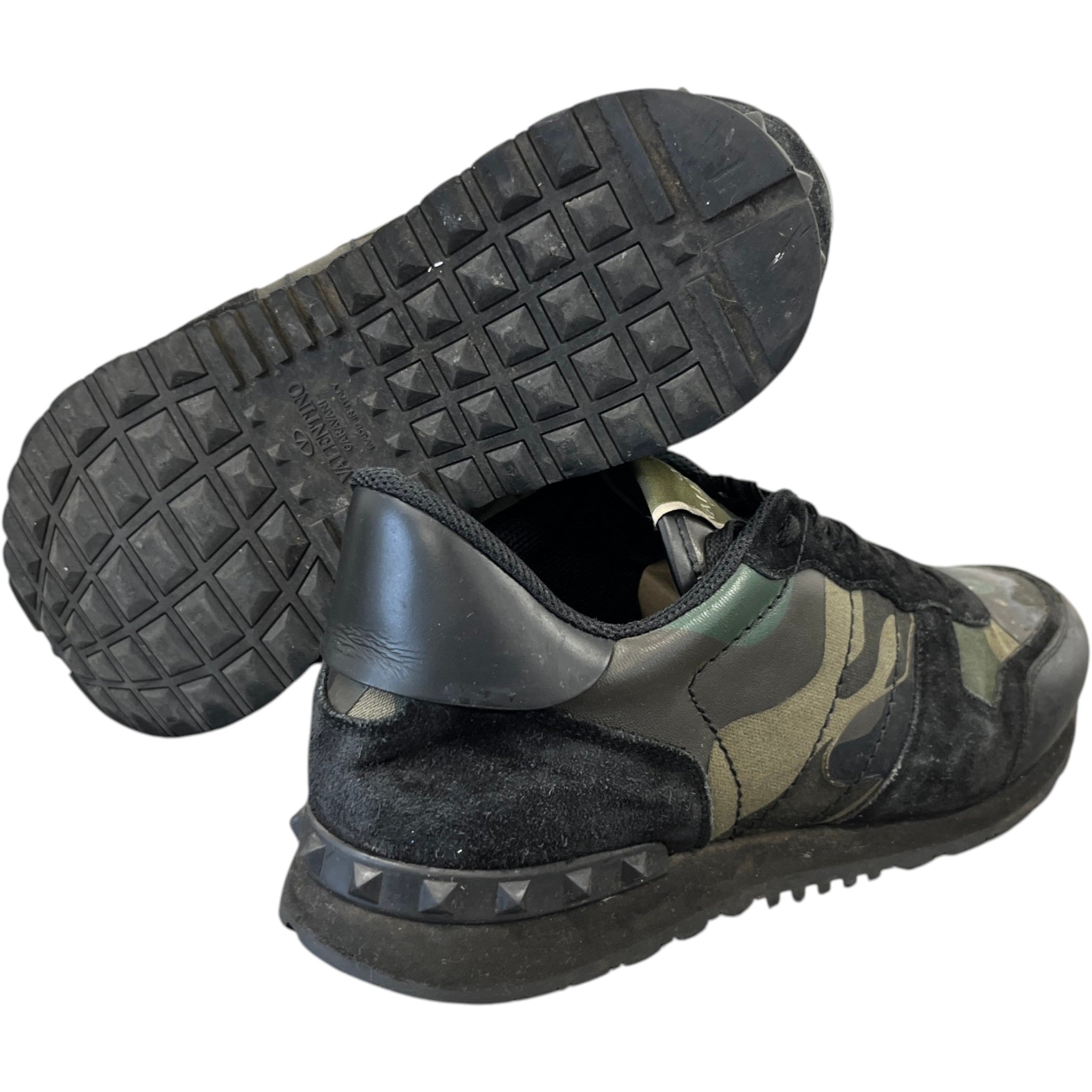 Men's Rockrunner Camouflage Low Trainers Black Size EU 44 / UK 10