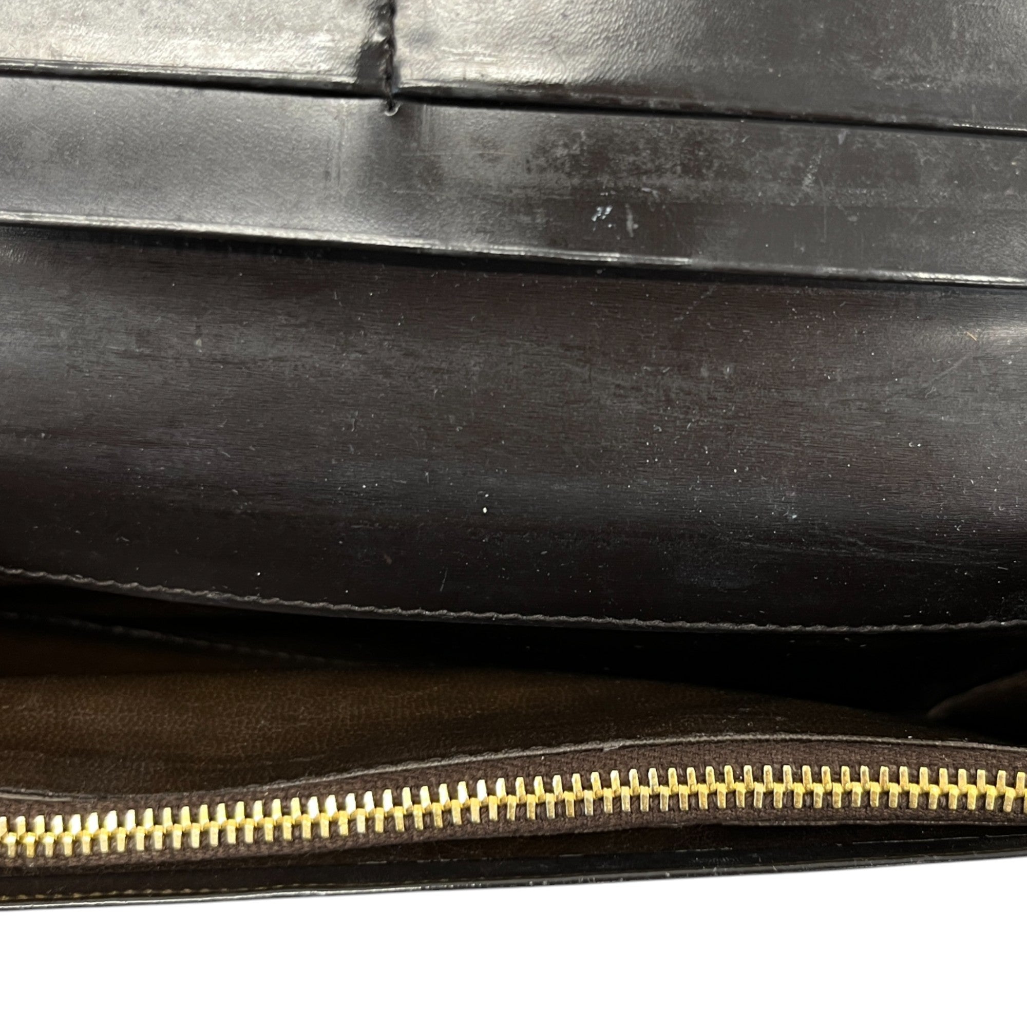 Women's Check Wallet Brown