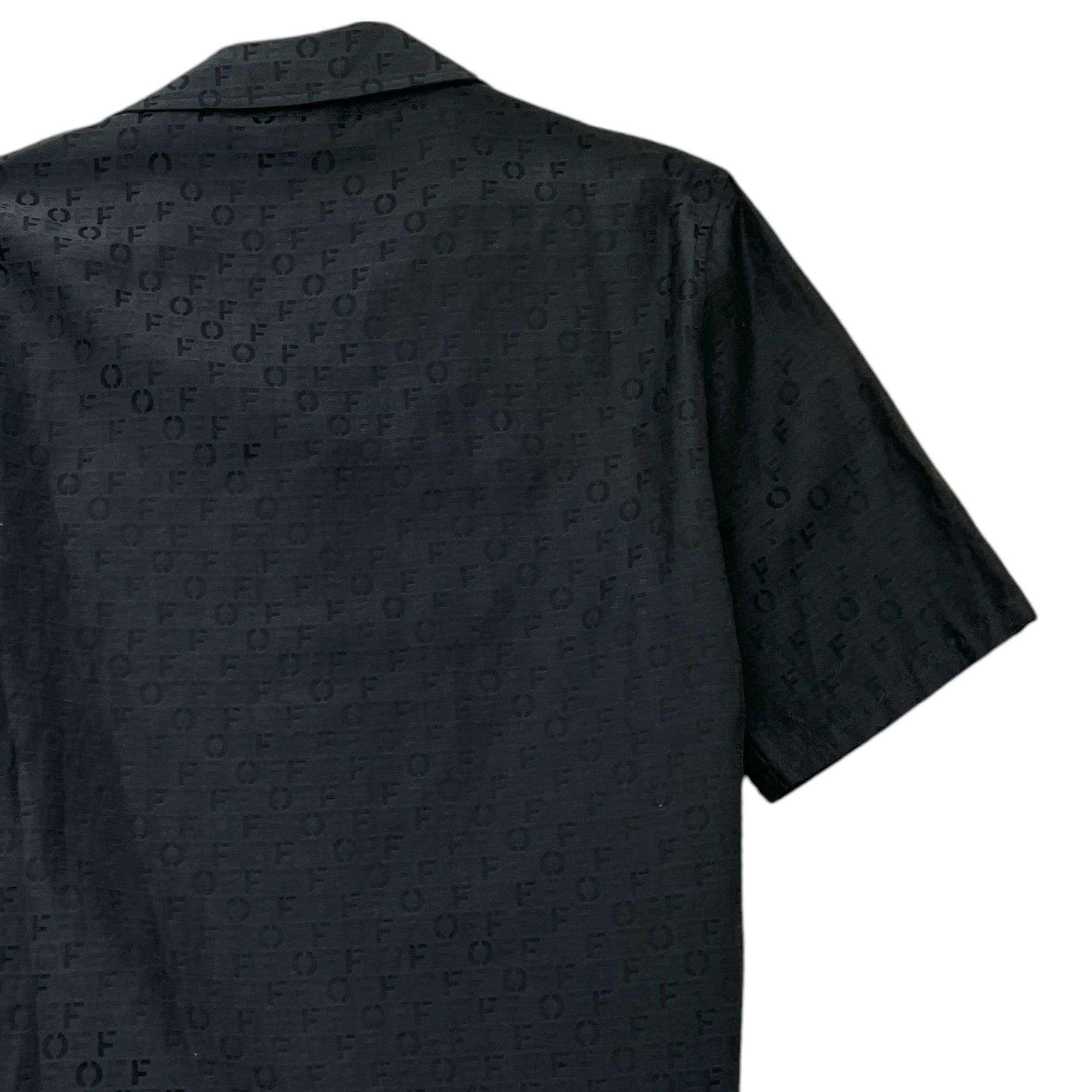 Men's Monogram Logo Shirt Black Size M