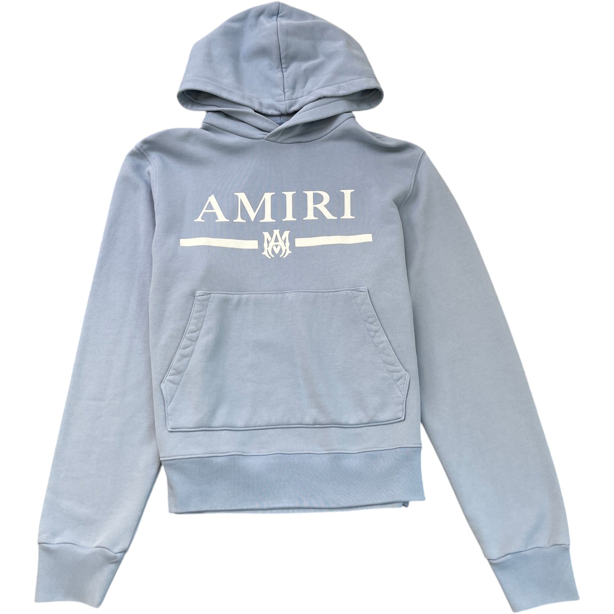 Men's Logo Print Hoodie Blue Size L