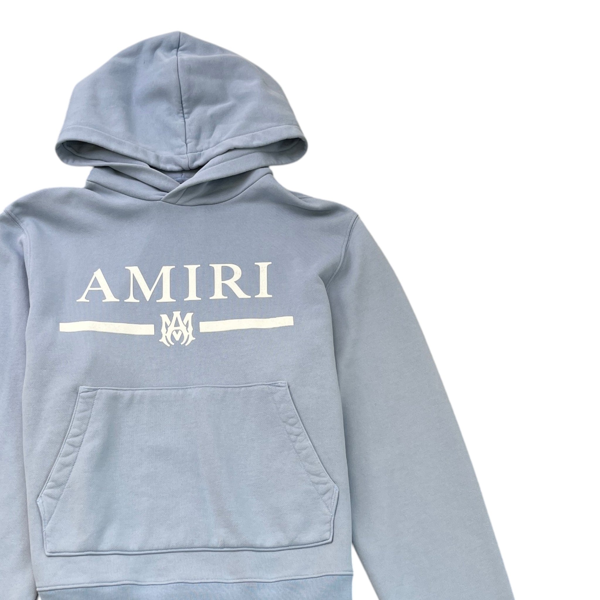 Men's Logo Print Hoodie Blue Size L