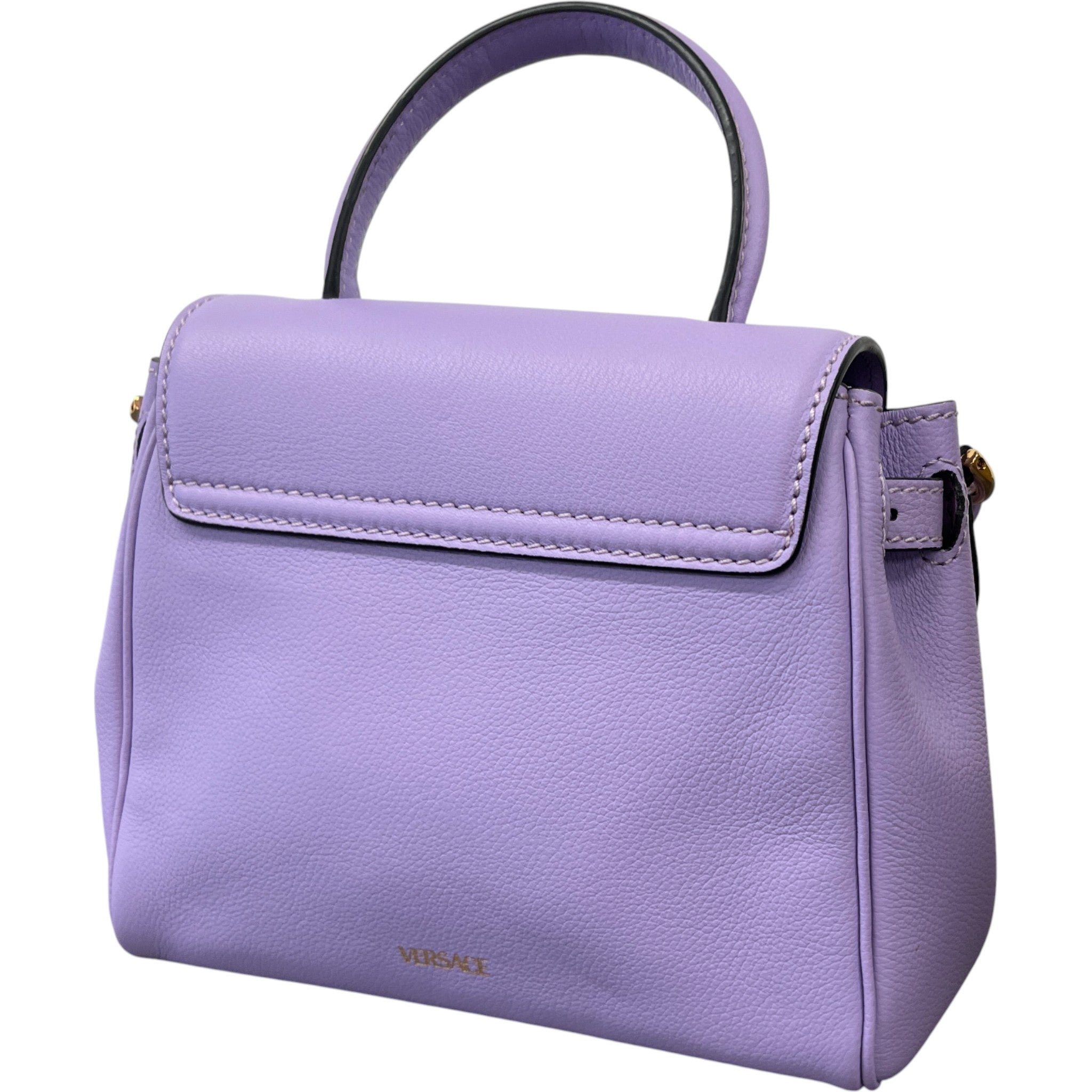 Women's Small La Medusa Top Handle Bag Purple