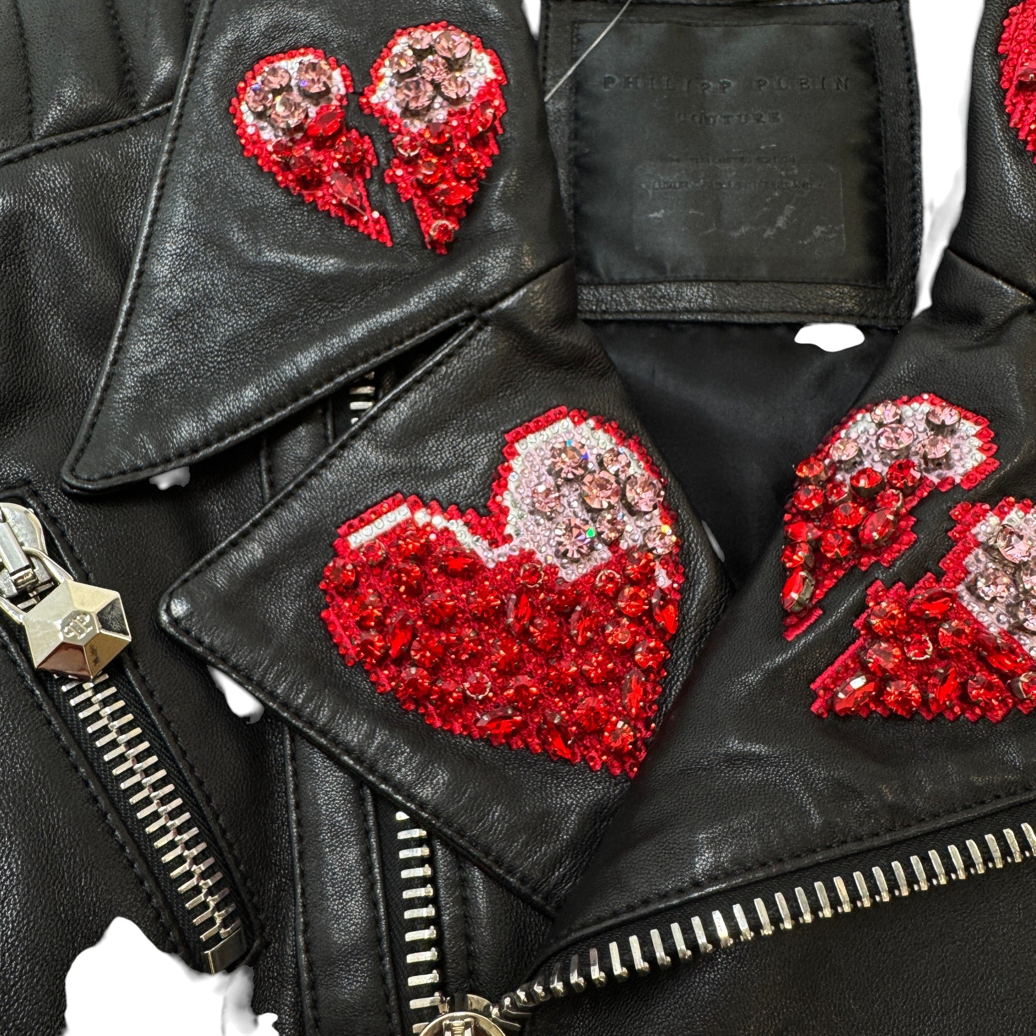 Women's For Love Biker Jacket Black Size S