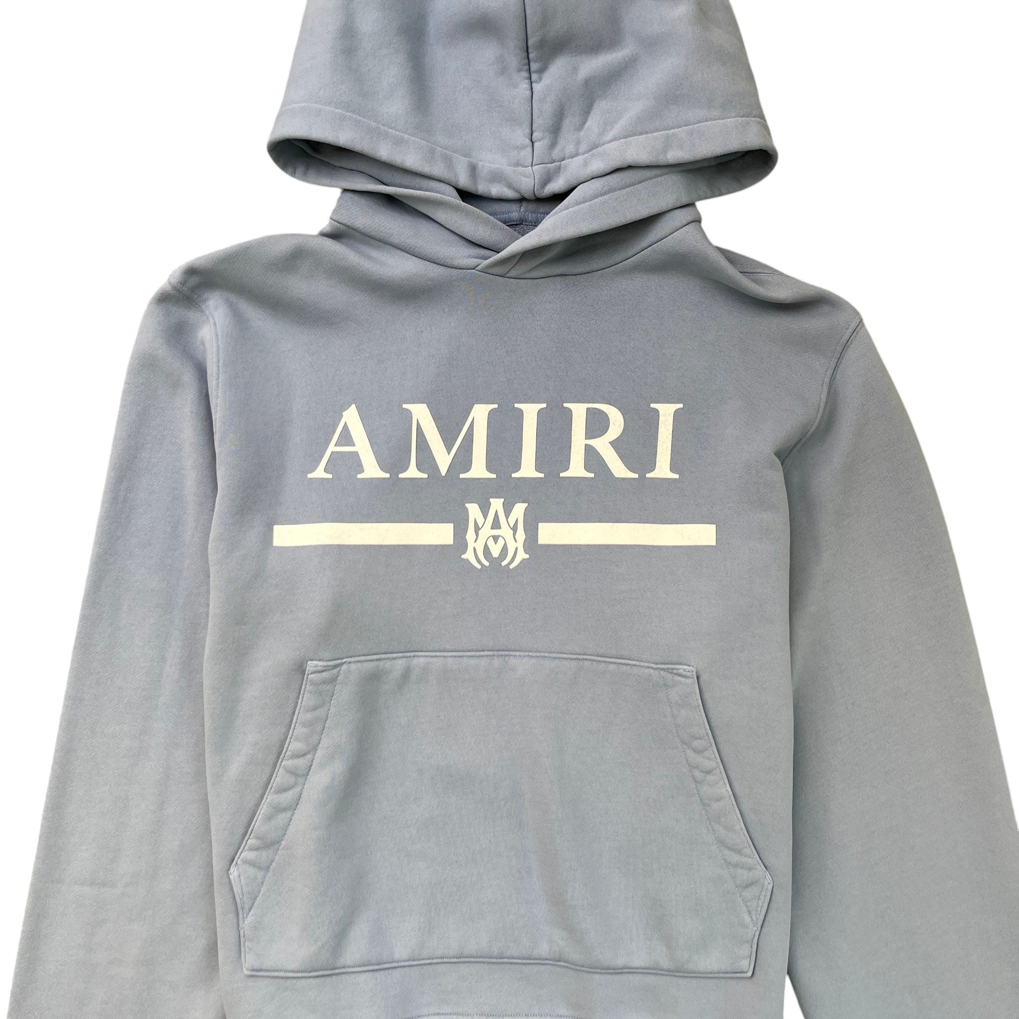 Men's Logo Print Hoodie Blue Size L