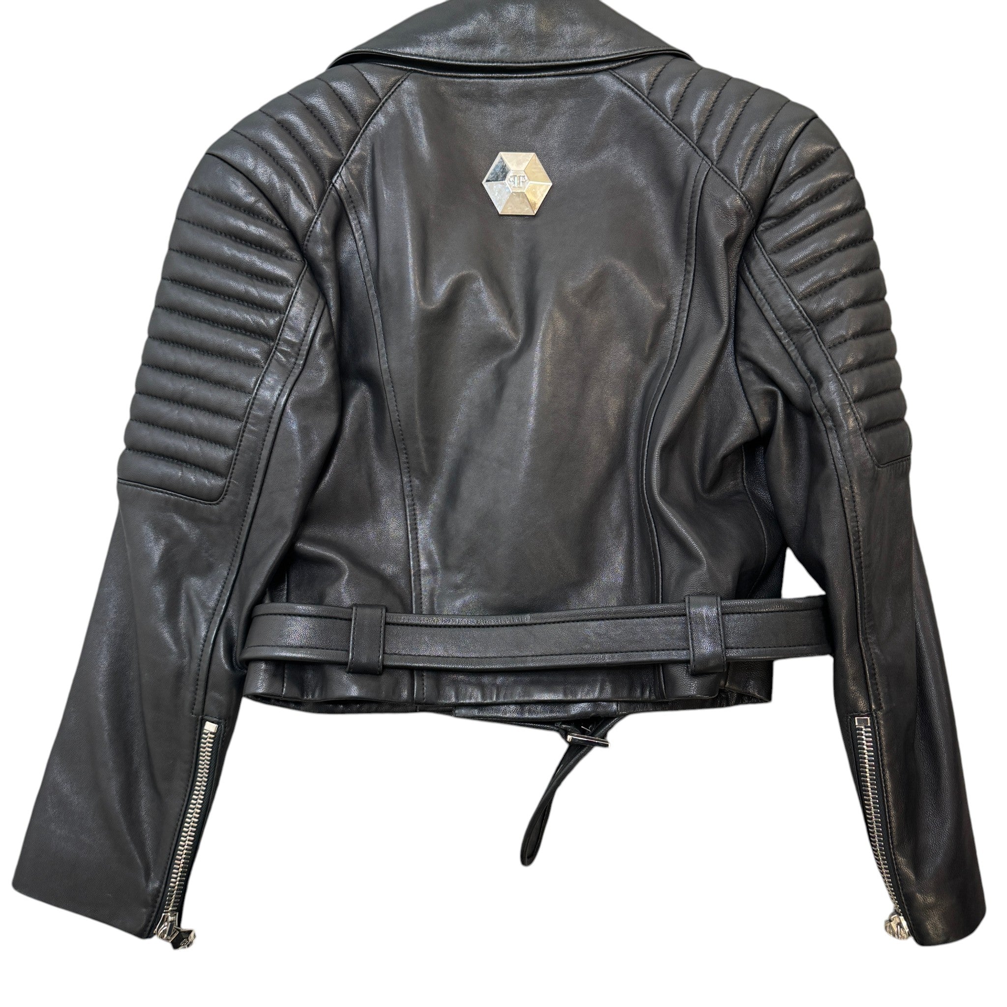 Women's For Love Biker Jacket Black Size S