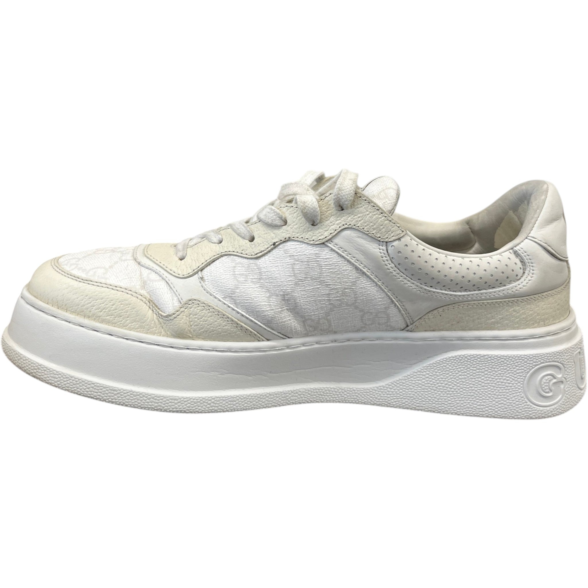 Men's Gg Supreme Low Trainers White Size EU 44 / UK 10