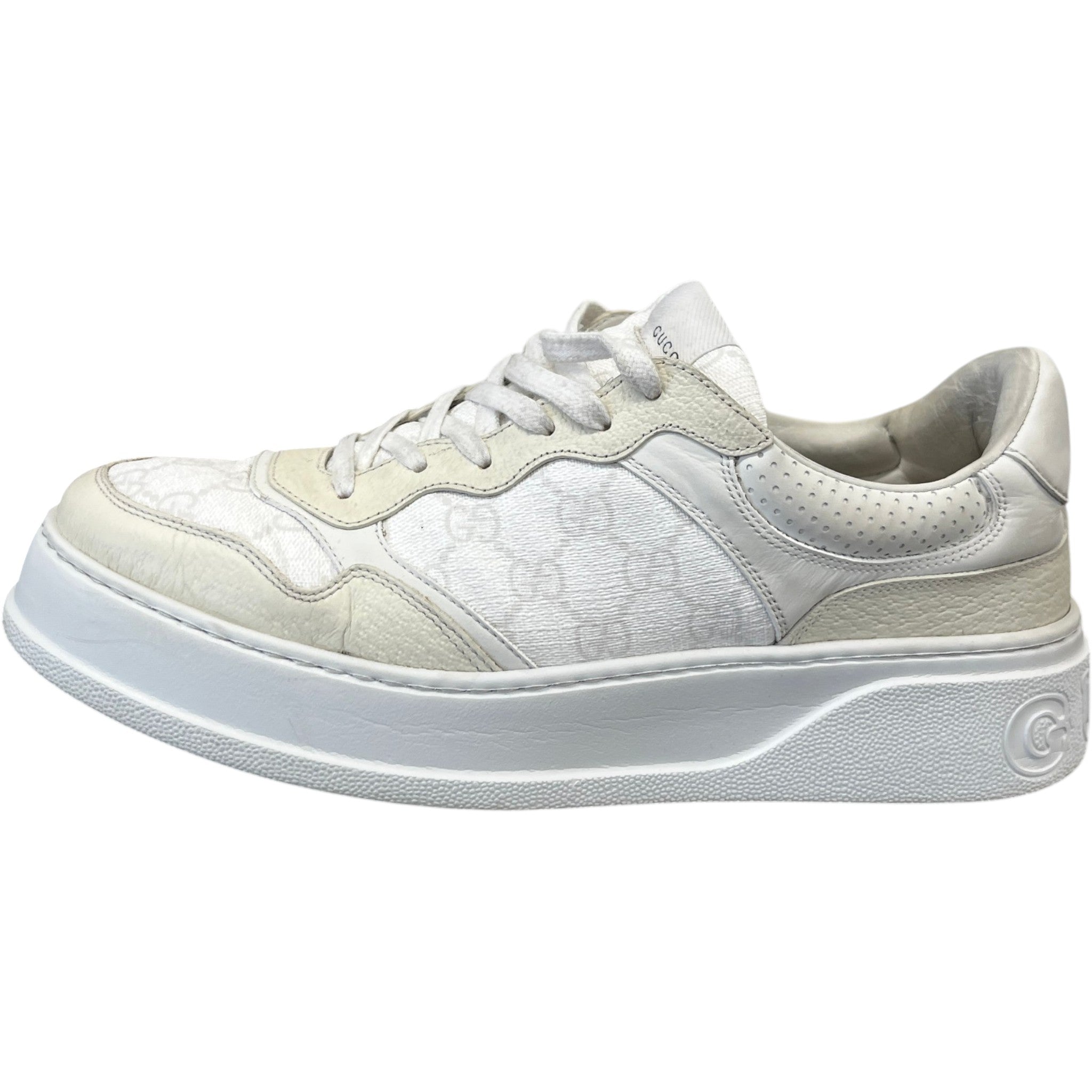 Men's Gg Supreme Low Trainers White Size EU 44 / UK 10