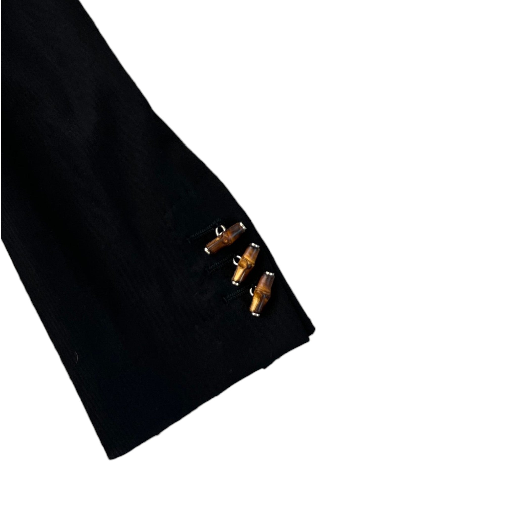 Women's Bamboo Blazer Jacket Black Size IT 38 / UK 6