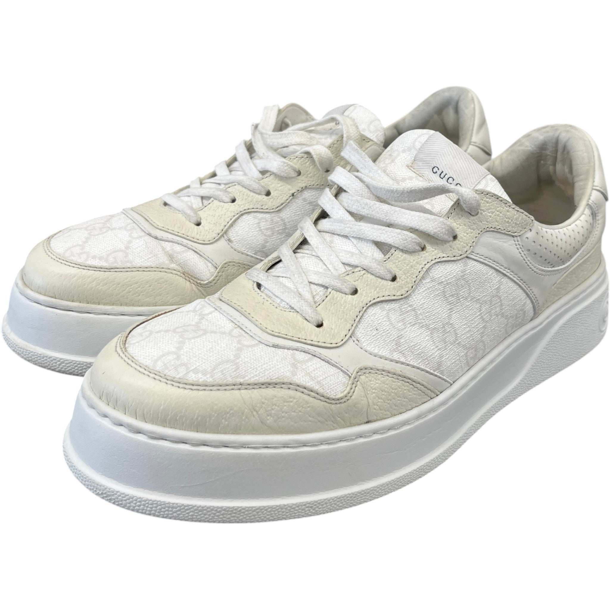 Men's Gg Supreme Low Trainers White Size EU 44 / UK 10