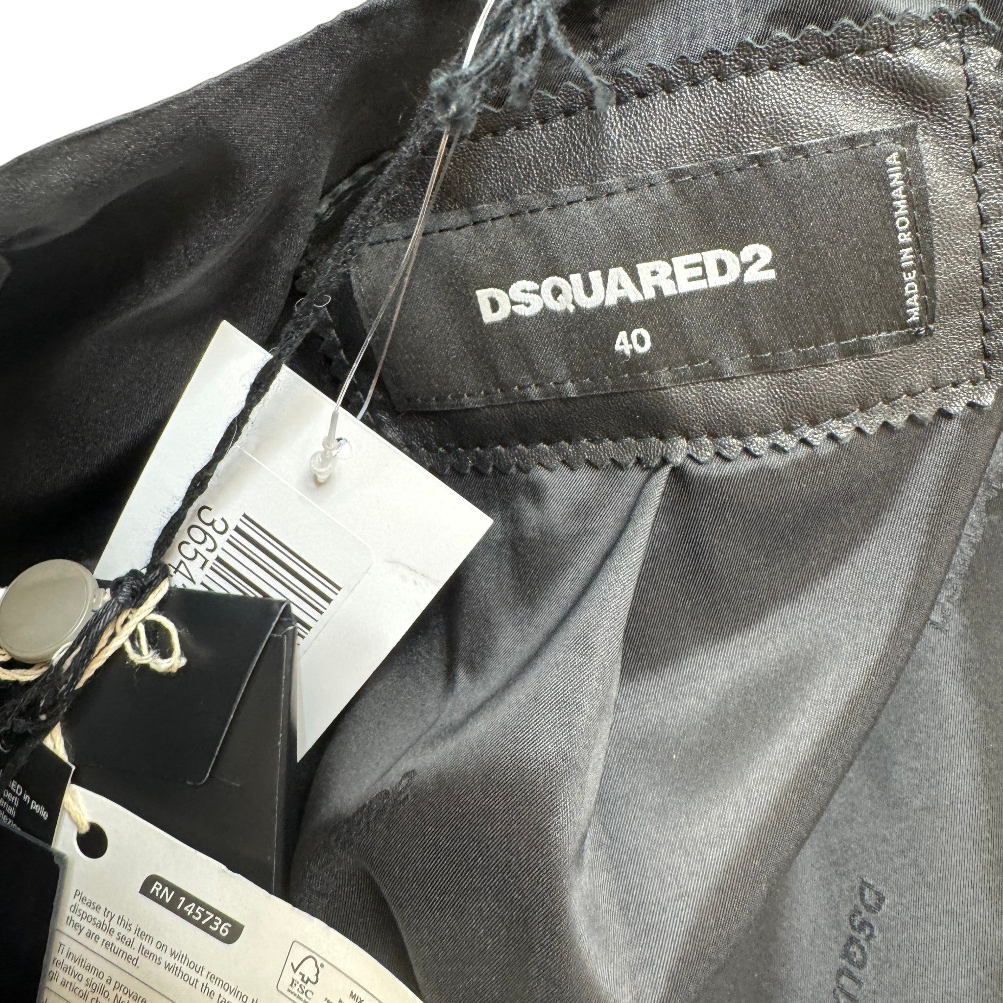 Women's Biker Jacket Black Size XS
