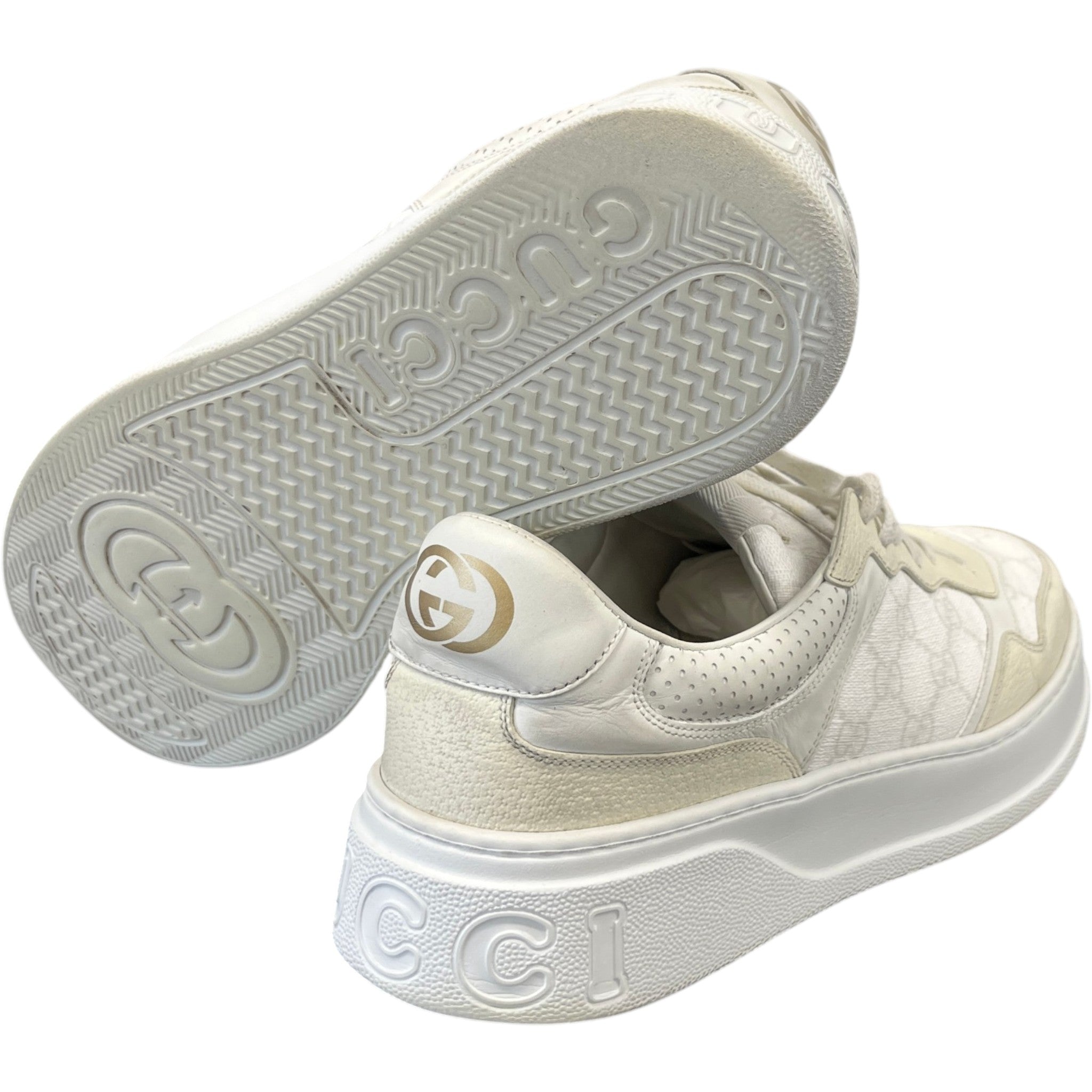 Men's Gg Supreme Low Trainers White Size EU 44 / UK 10