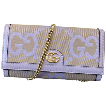 Women's Ophidia Jumbo GG Wallet on Chain Clutch Purple