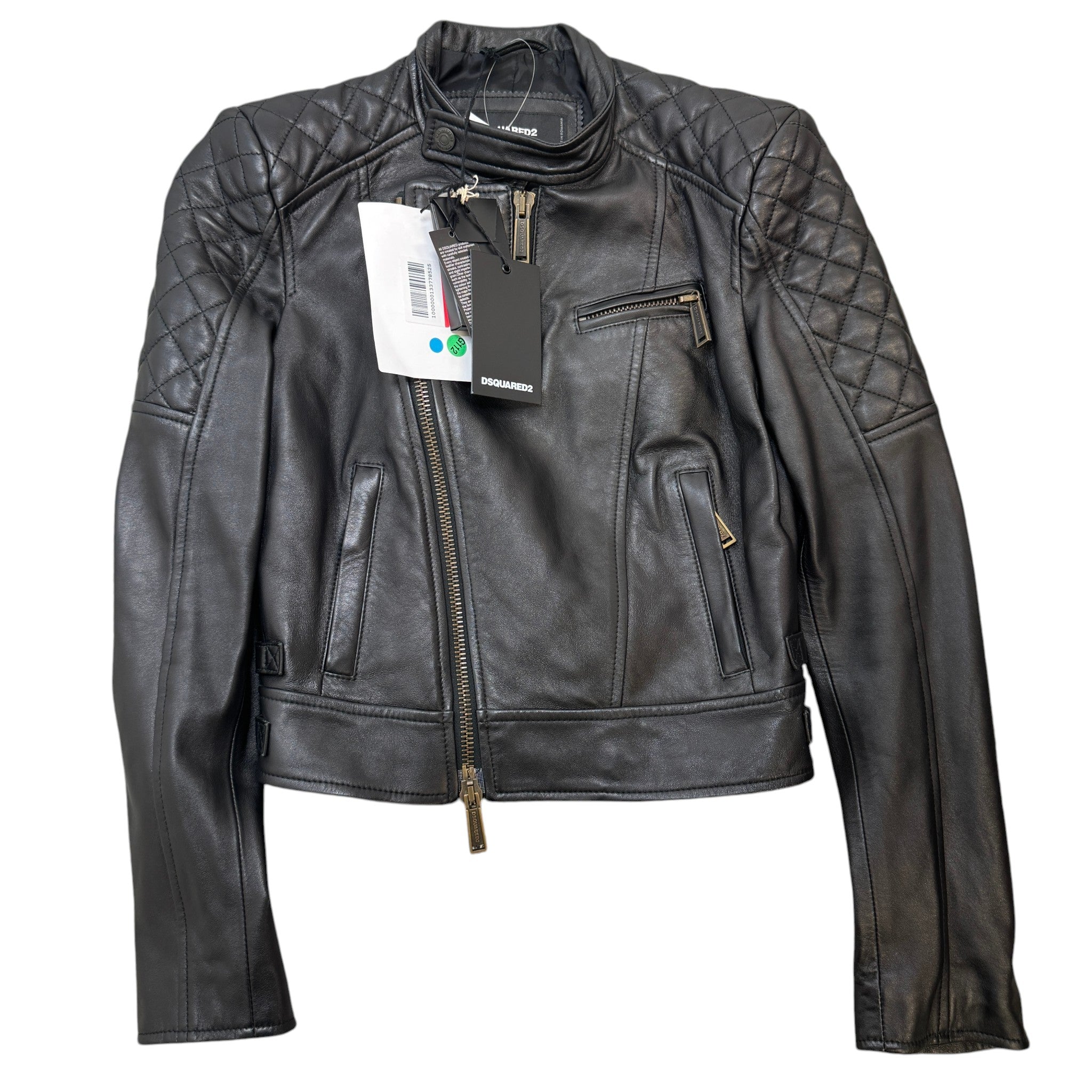 Women's Biker Jacket Black Size XS