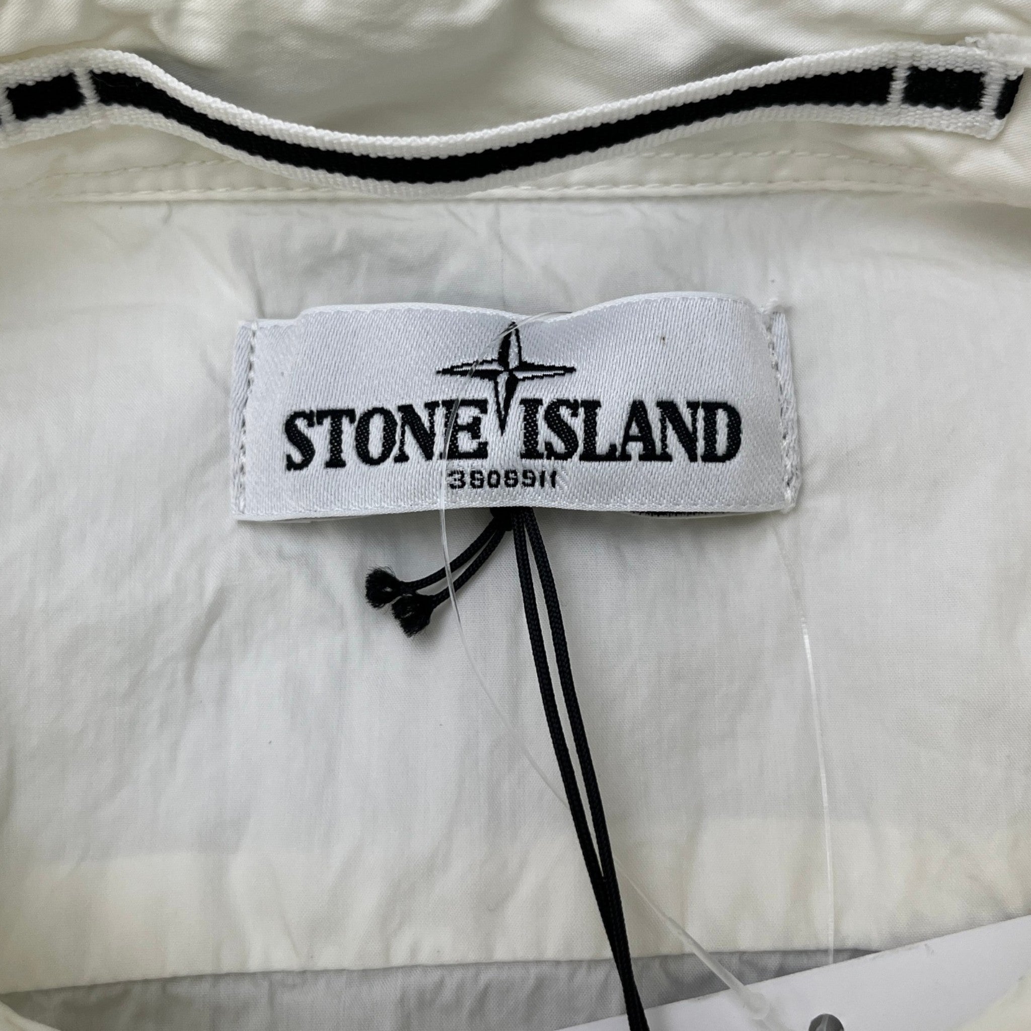 Men's Compass Logo Patch Long Sleeve Shirt White Size XL