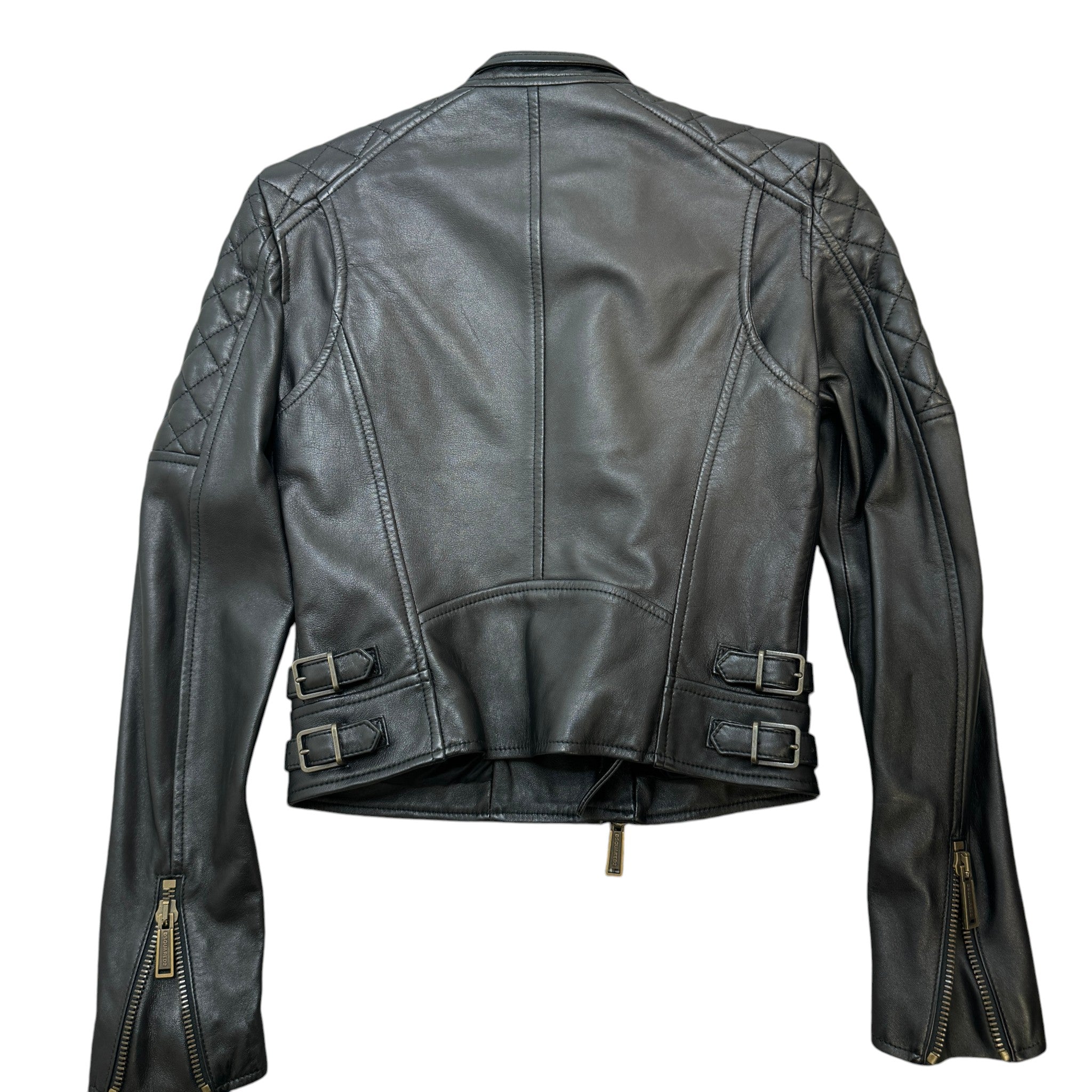 Women's Biker Jacket Black Size XS
