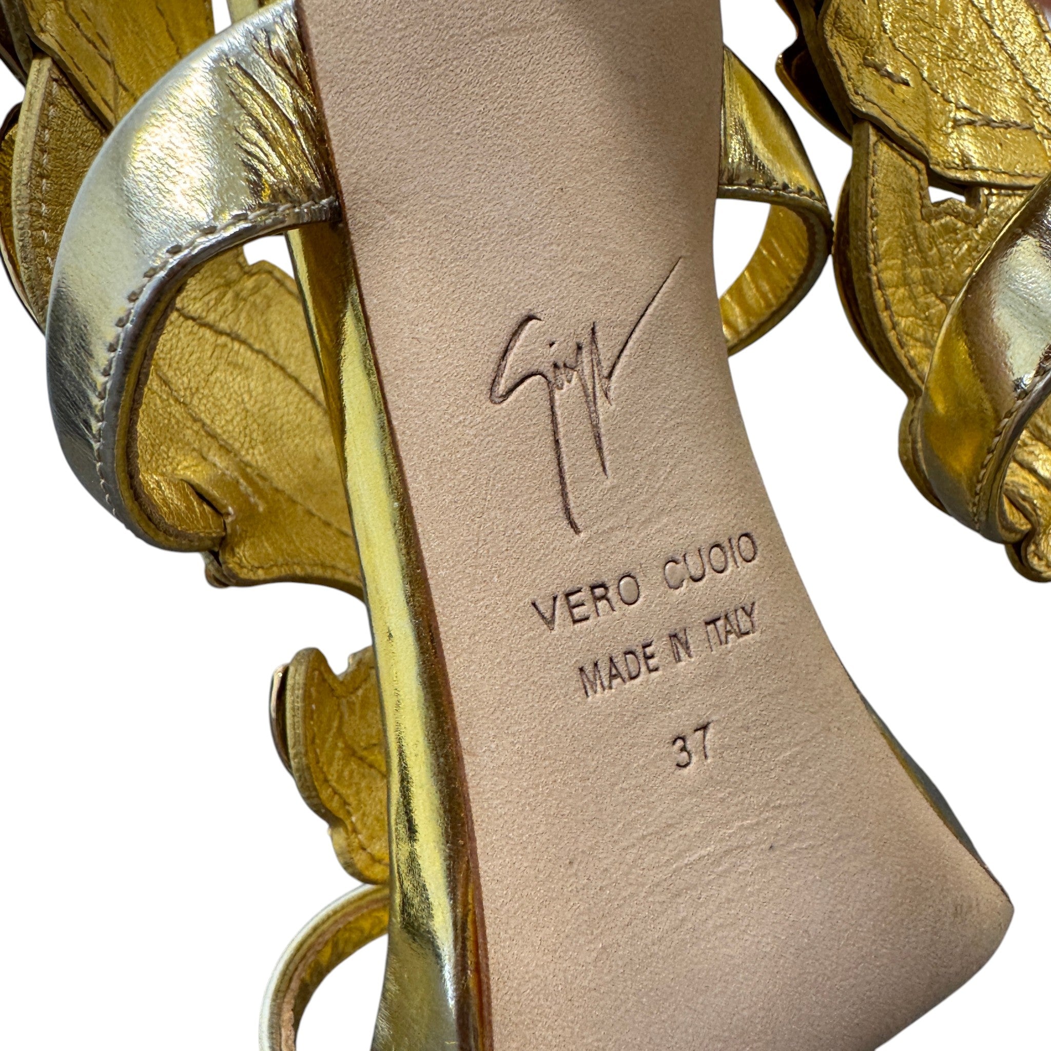 Women's New Cruel 105 Heels Gold Size EU 37 / UK 4