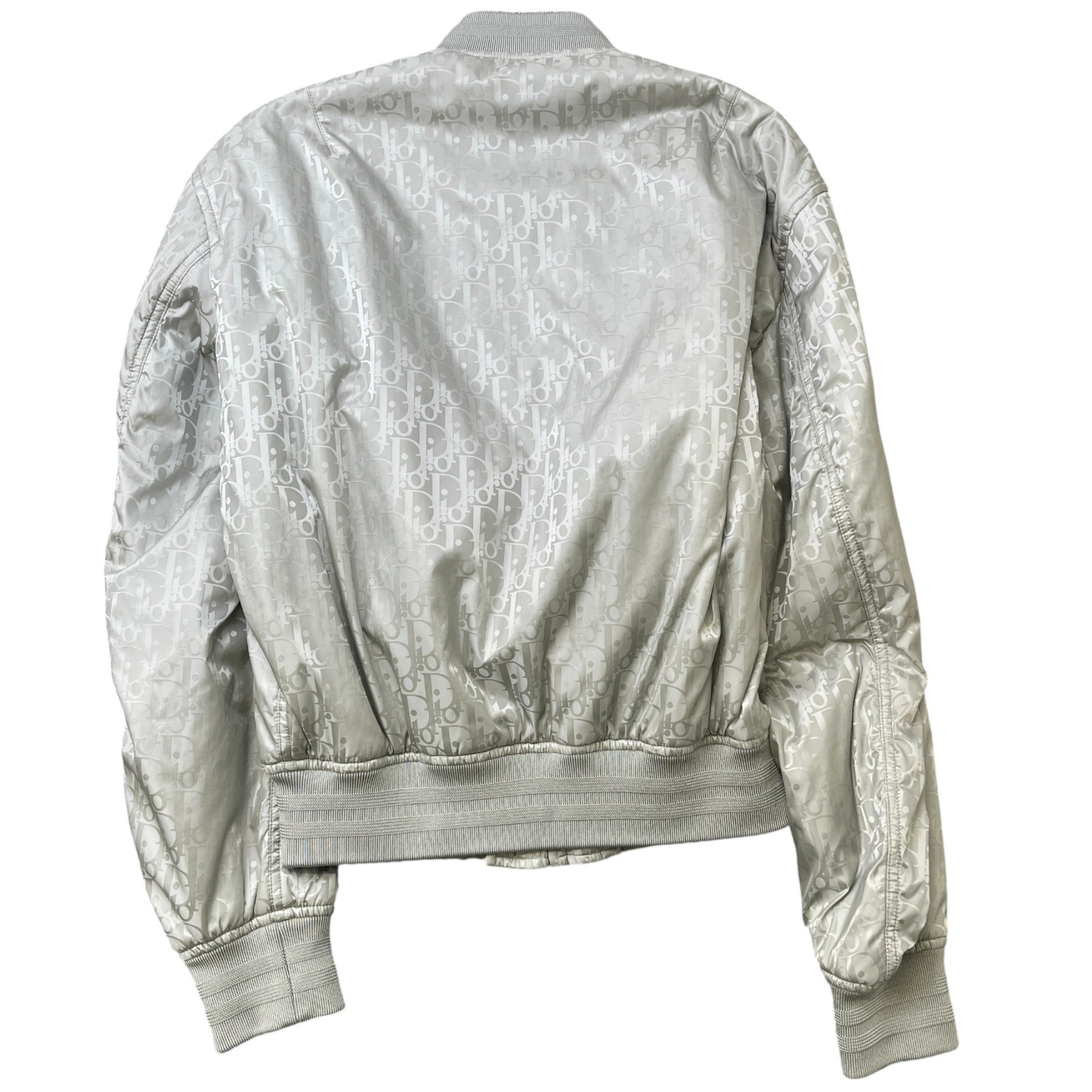 Men's Oblique Bomber Jacket Grey Size XXS