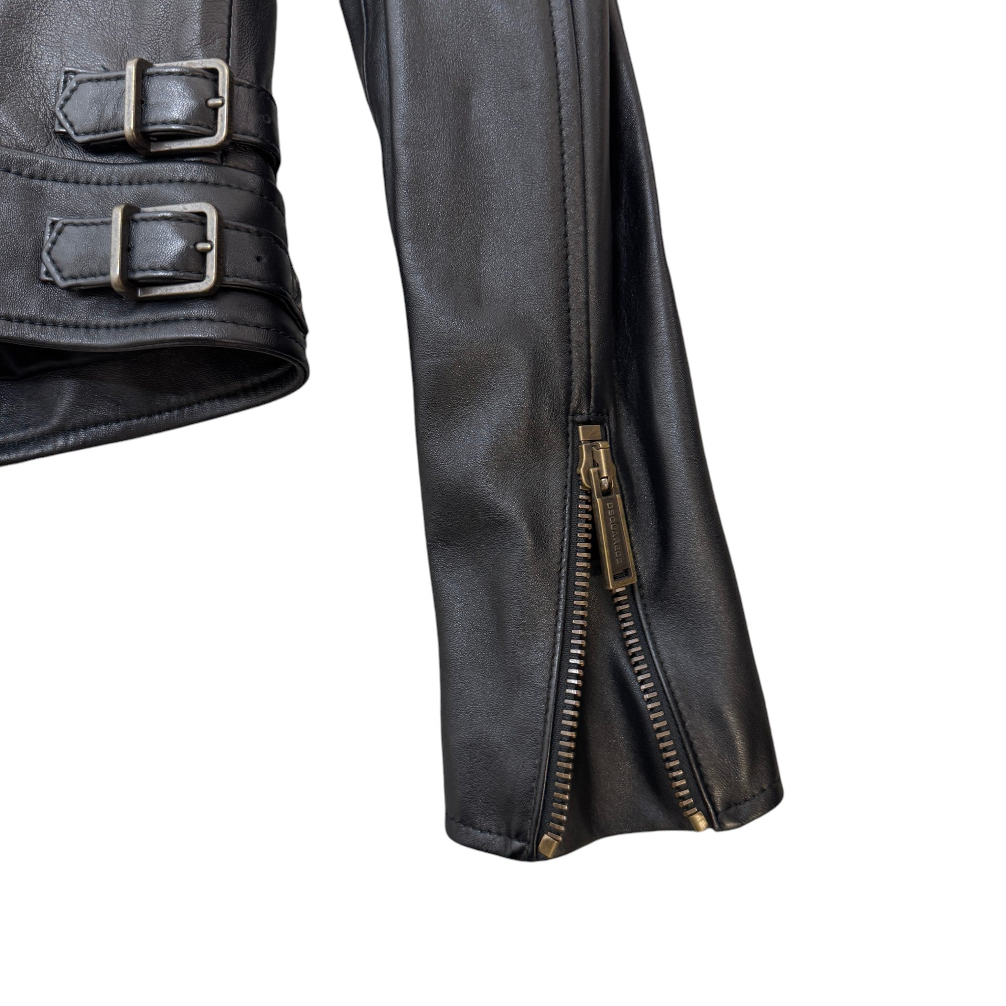 Women's Biker Jacket Black Size XS