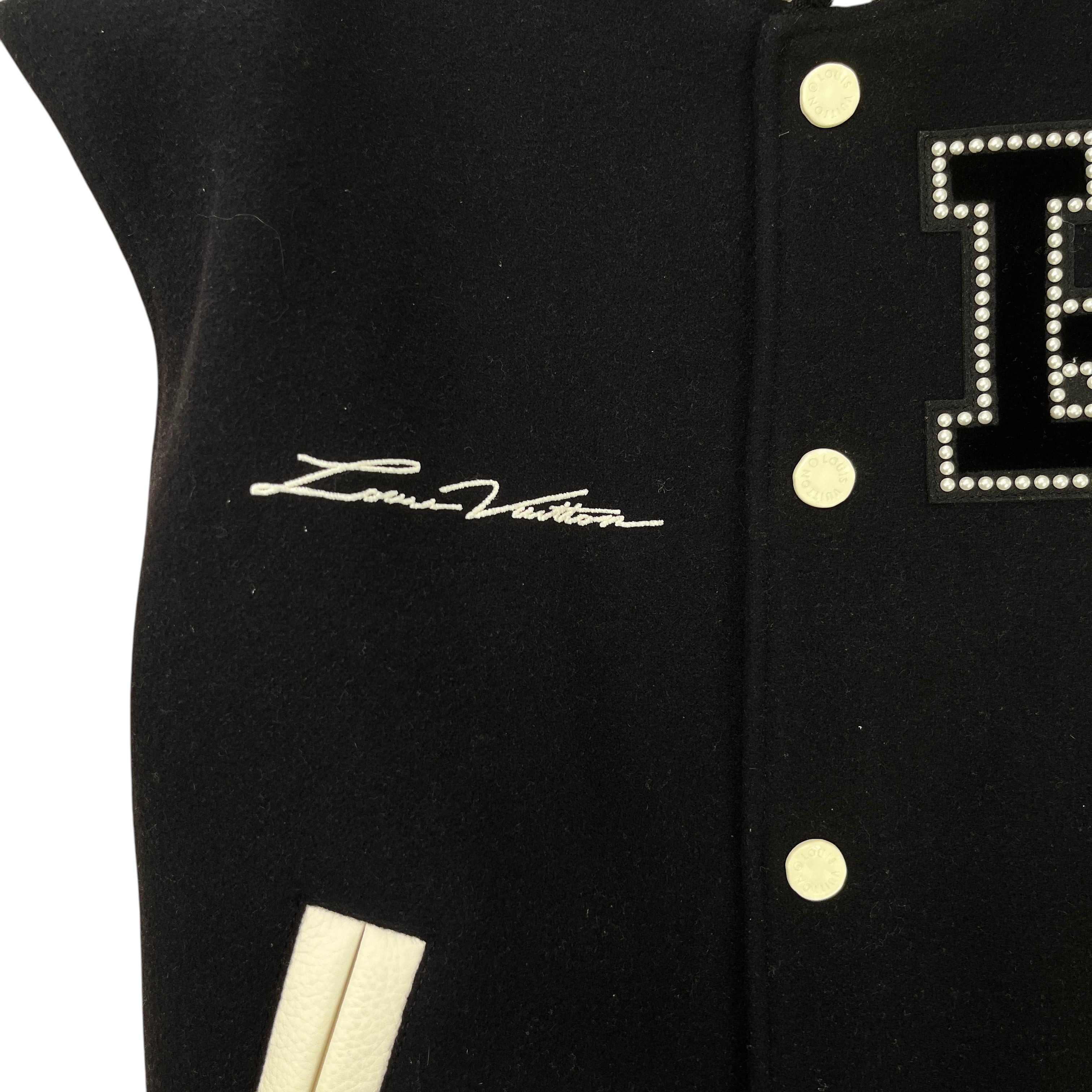 Men's Marque Deposee Varsity Jacket Black Size IT 52 / XL