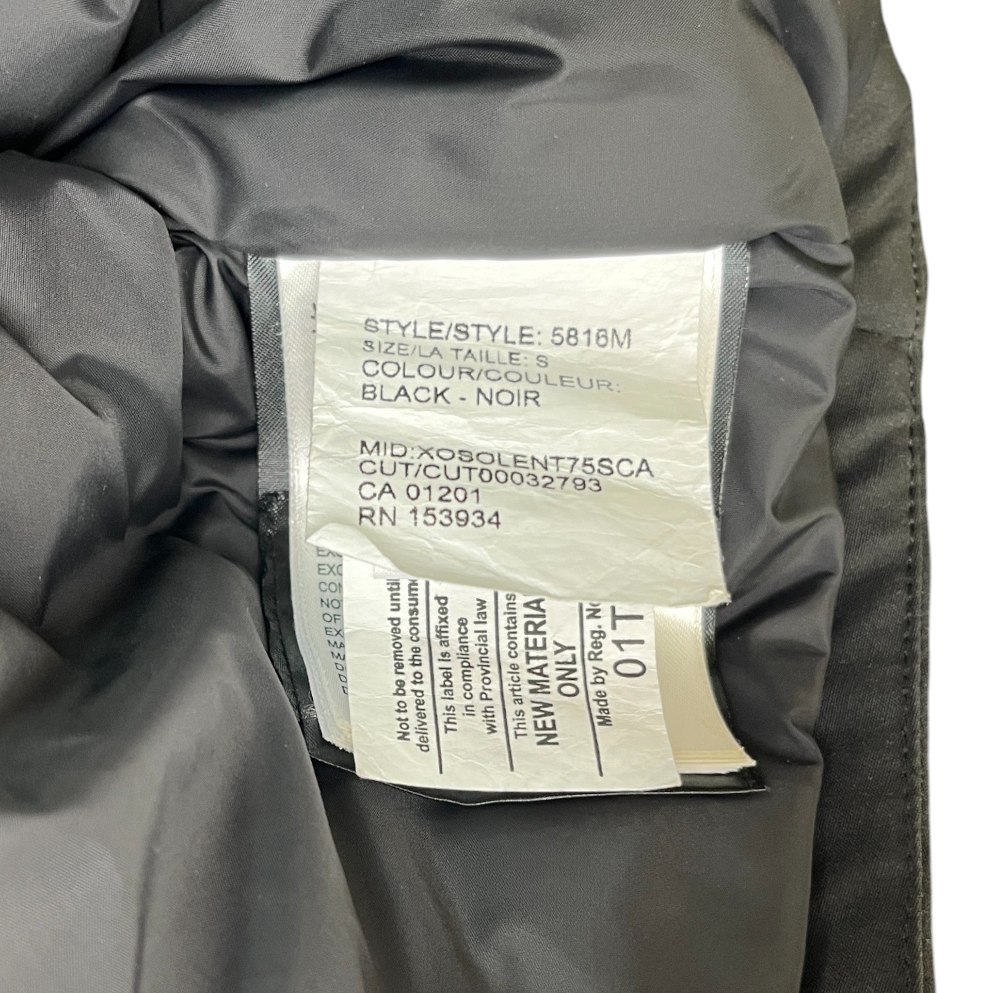 Men's Forester Down Jacket Black Size S