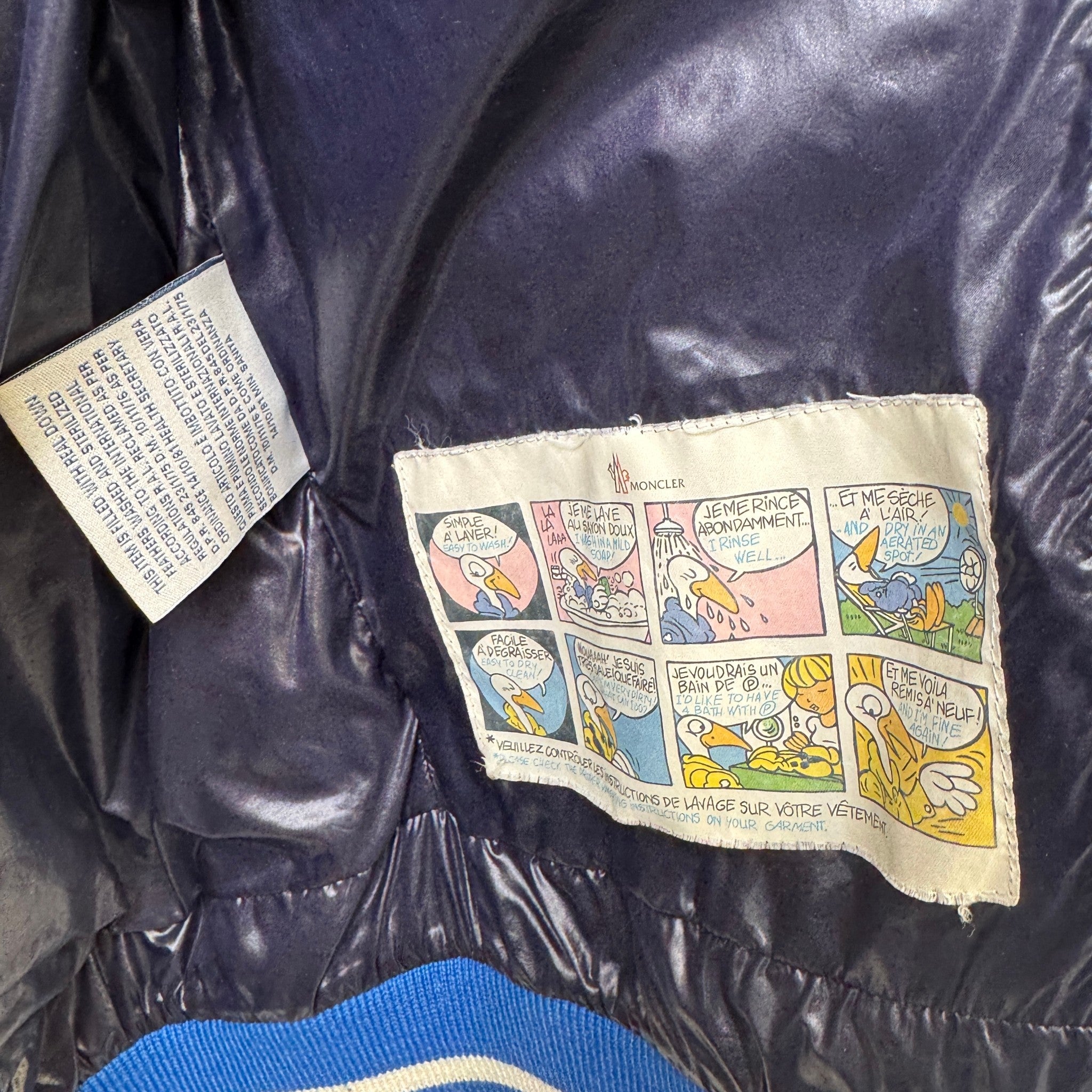 Men's Tissu Down Jacket Blue Size 1 / S
