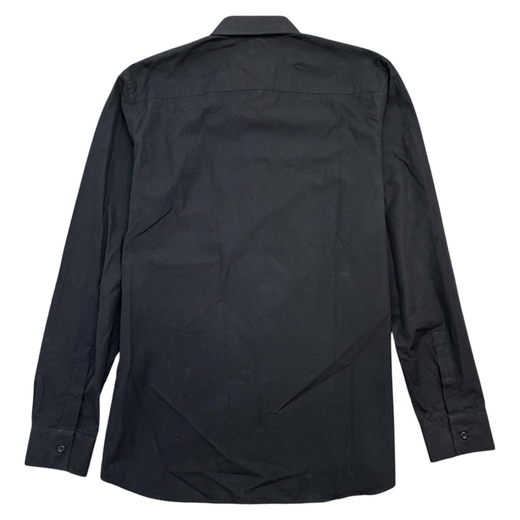 Men's Embroidered Star Shirt Black Size L