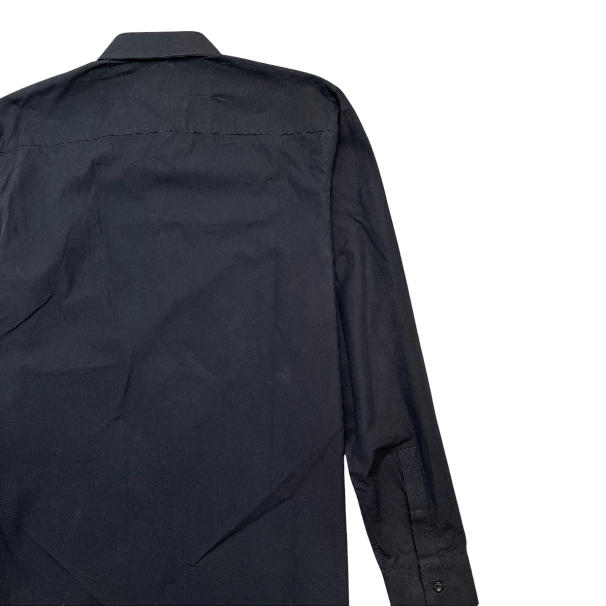 Men's Embroidered Star Shirt Black Size L