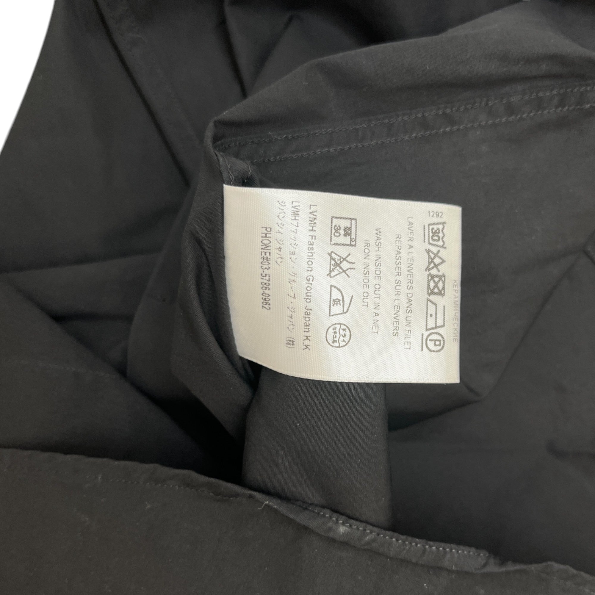 Men's Embroidered Star Shirt Black Size L