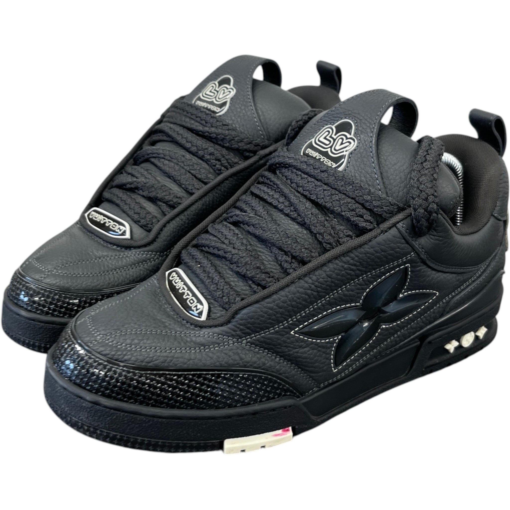 Men's Lv Skate Low Trainers Black Size EU 42 / UK 8