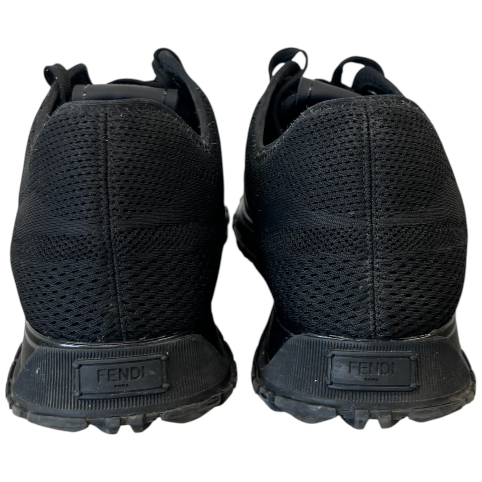 Men's Ff Logo Low Trainers Black Size EU 42 / UK 8