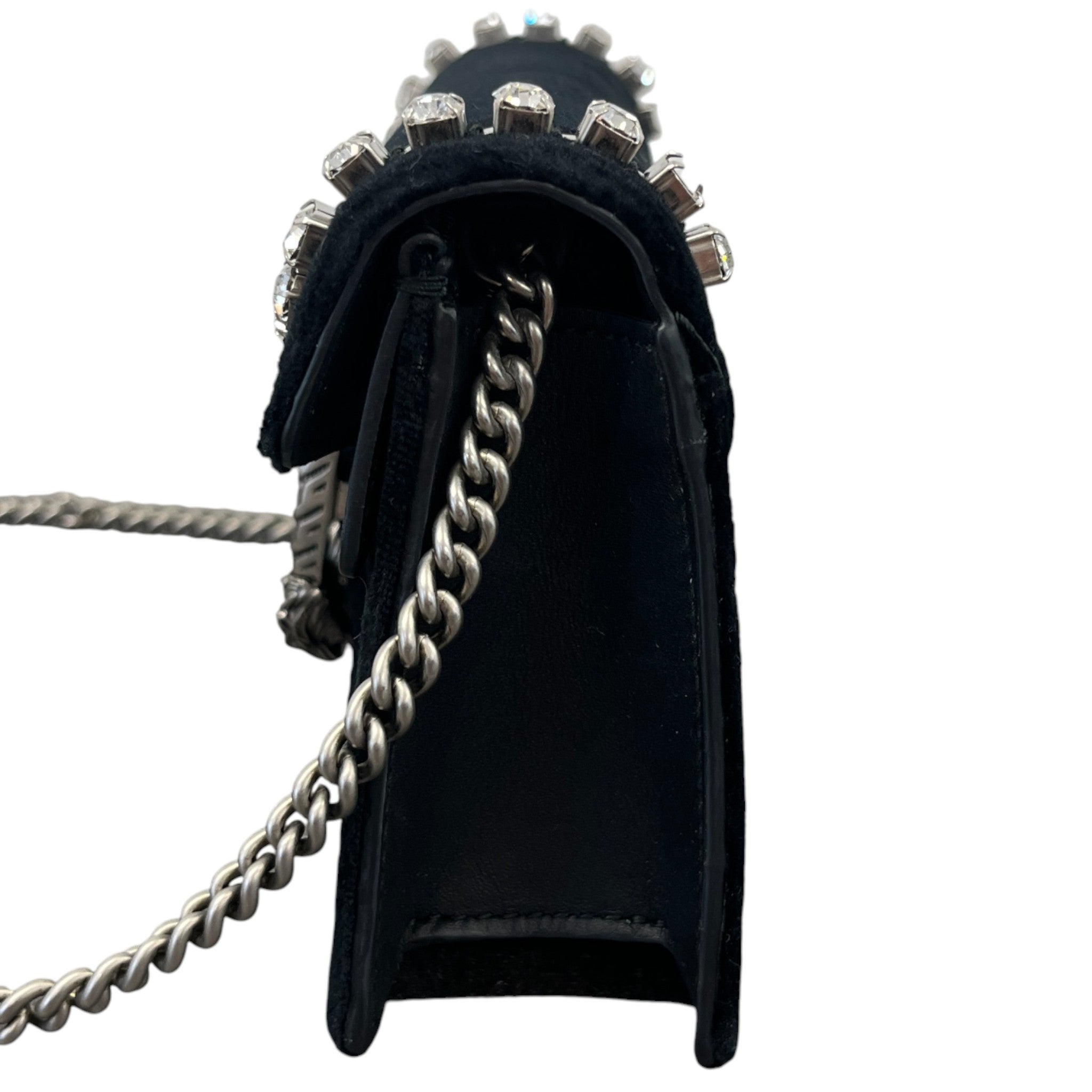 Women's Dionysus Mini Velvet Bag Black