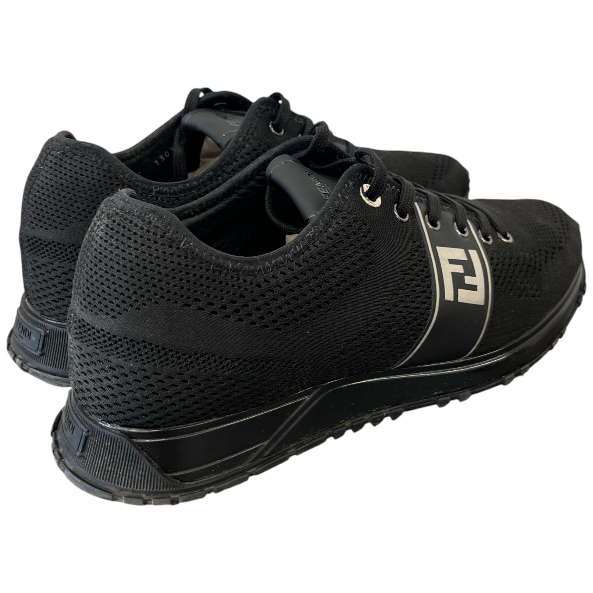 Men's Ff Logo Low Trainers Black Size EU 42 / UK 8