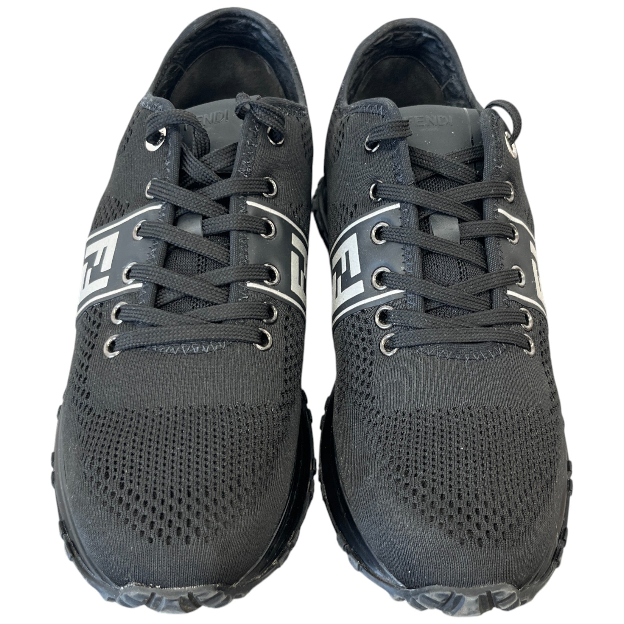 Men's Ff Logo Low Trainers Black Size EU 42 / UK 8